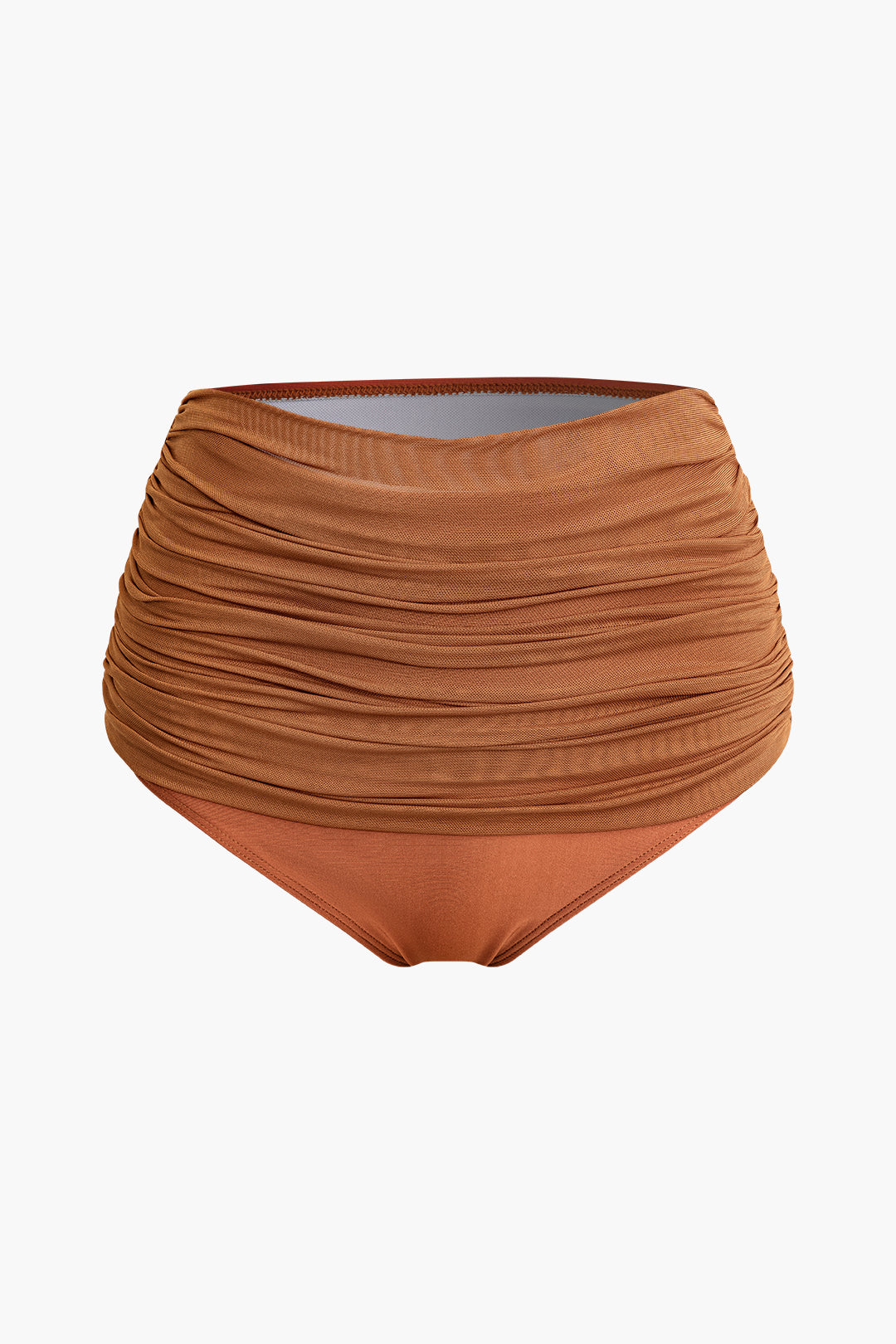 Asimetrik Büzgülü Kolsuz File Mayo