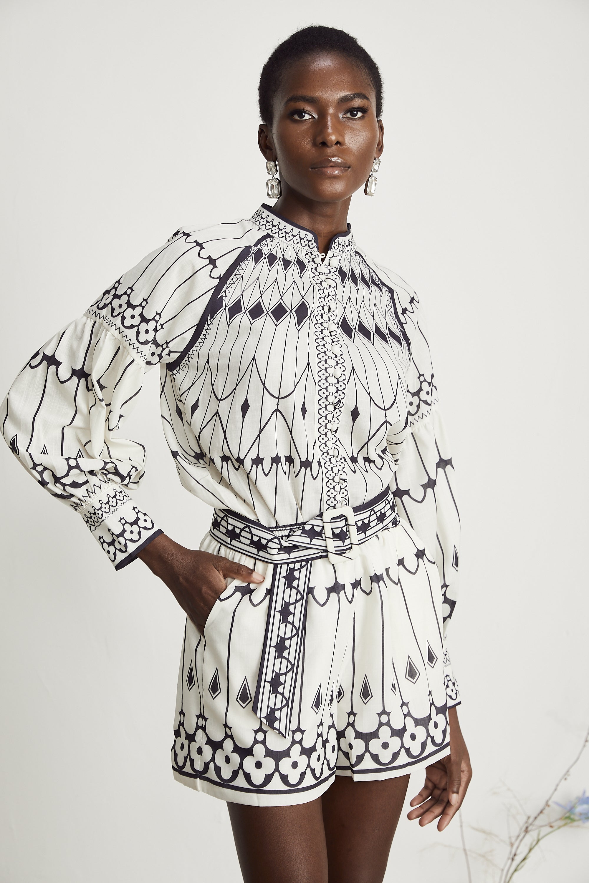 Allie gömlek ve şort takım