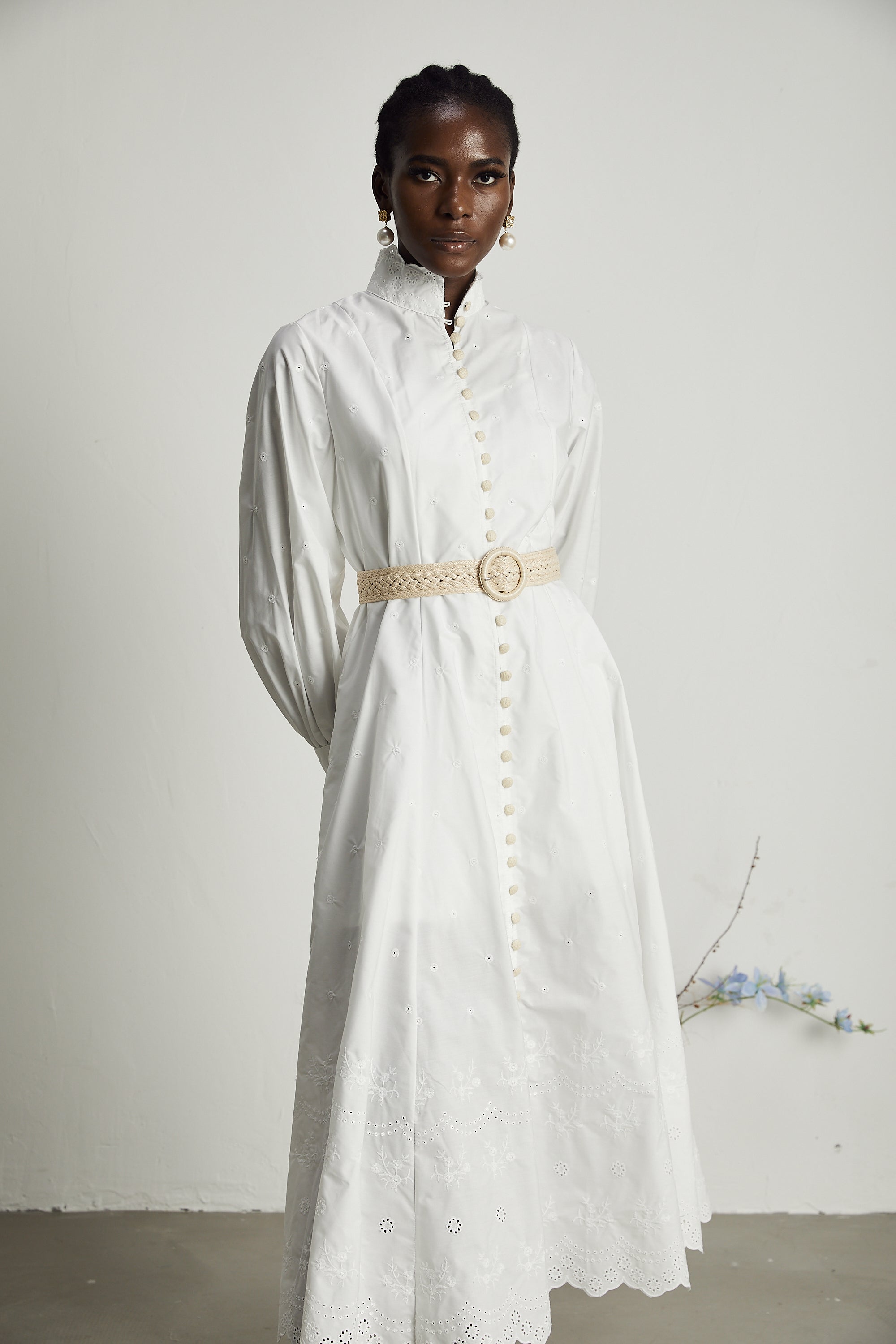 Apolline midi elbise