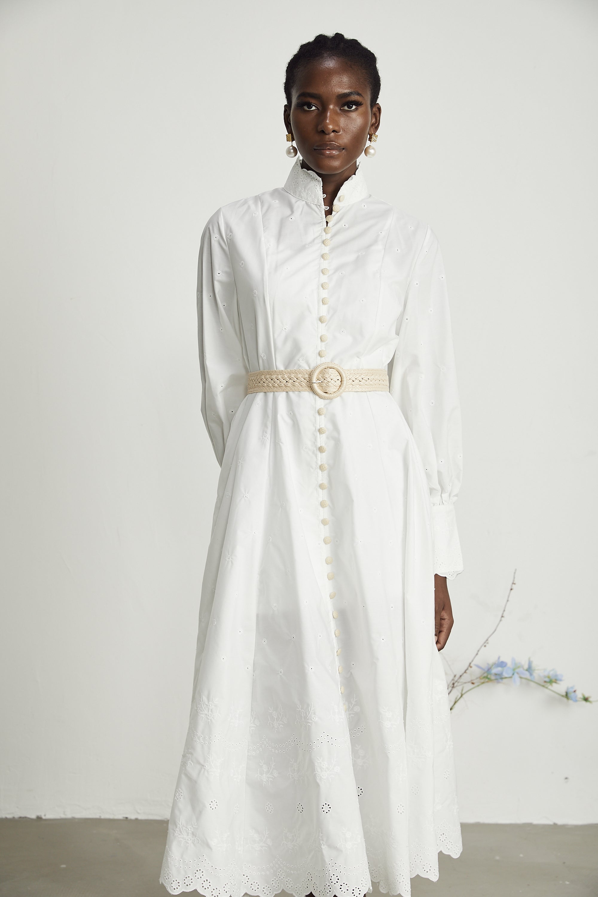 Apolline midi elbise