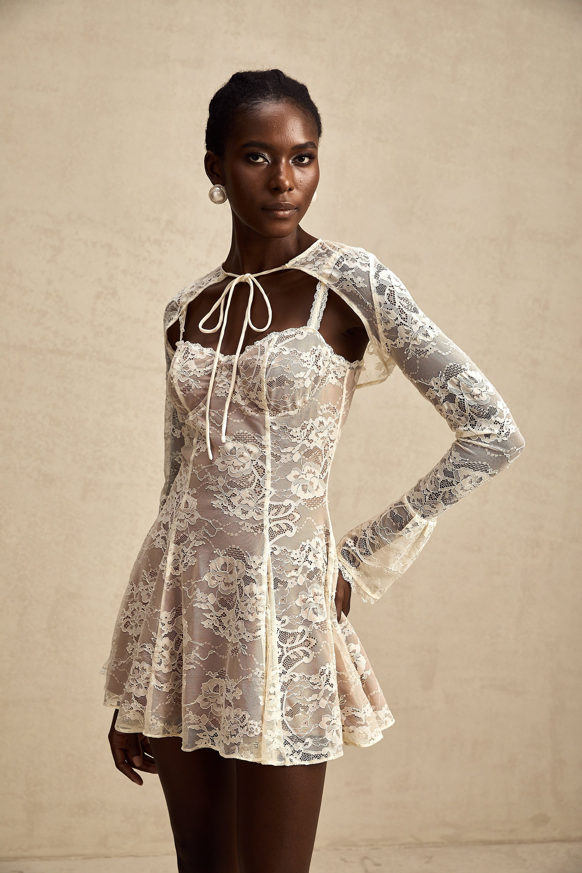 Axelle yelek ve elbise takım