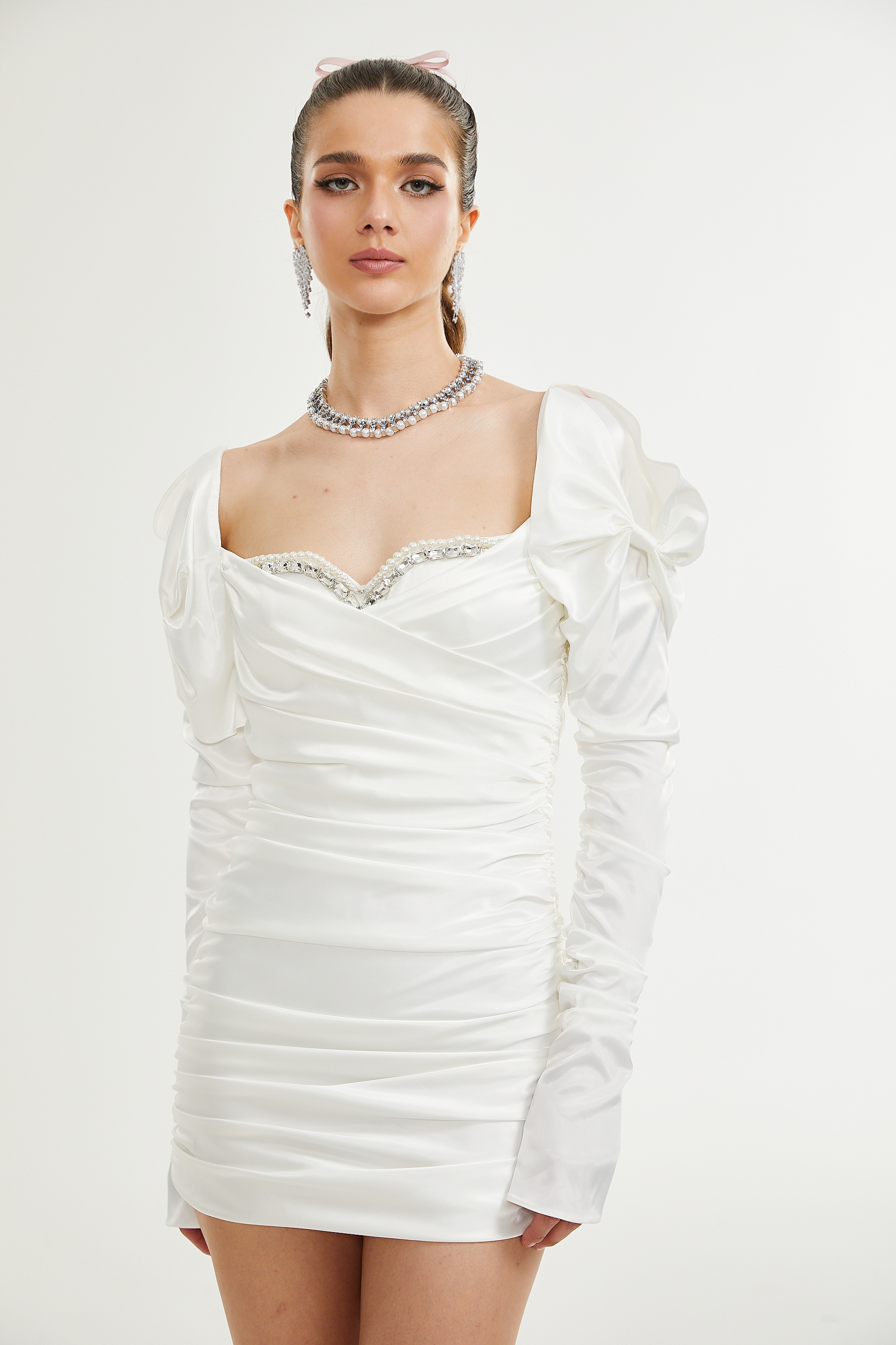 Avalon kristal mini elbise