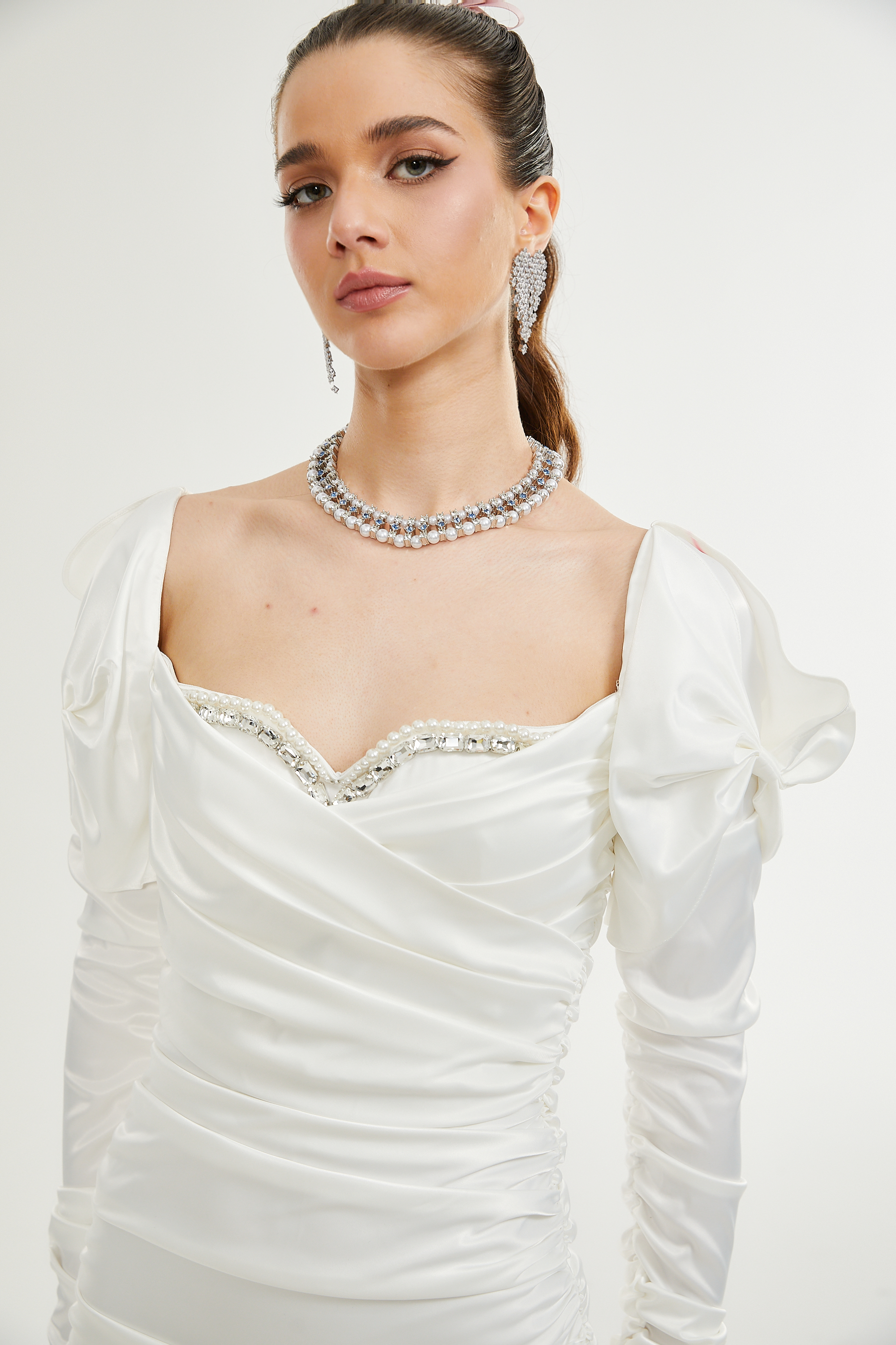 Avalon kristal mini elbise