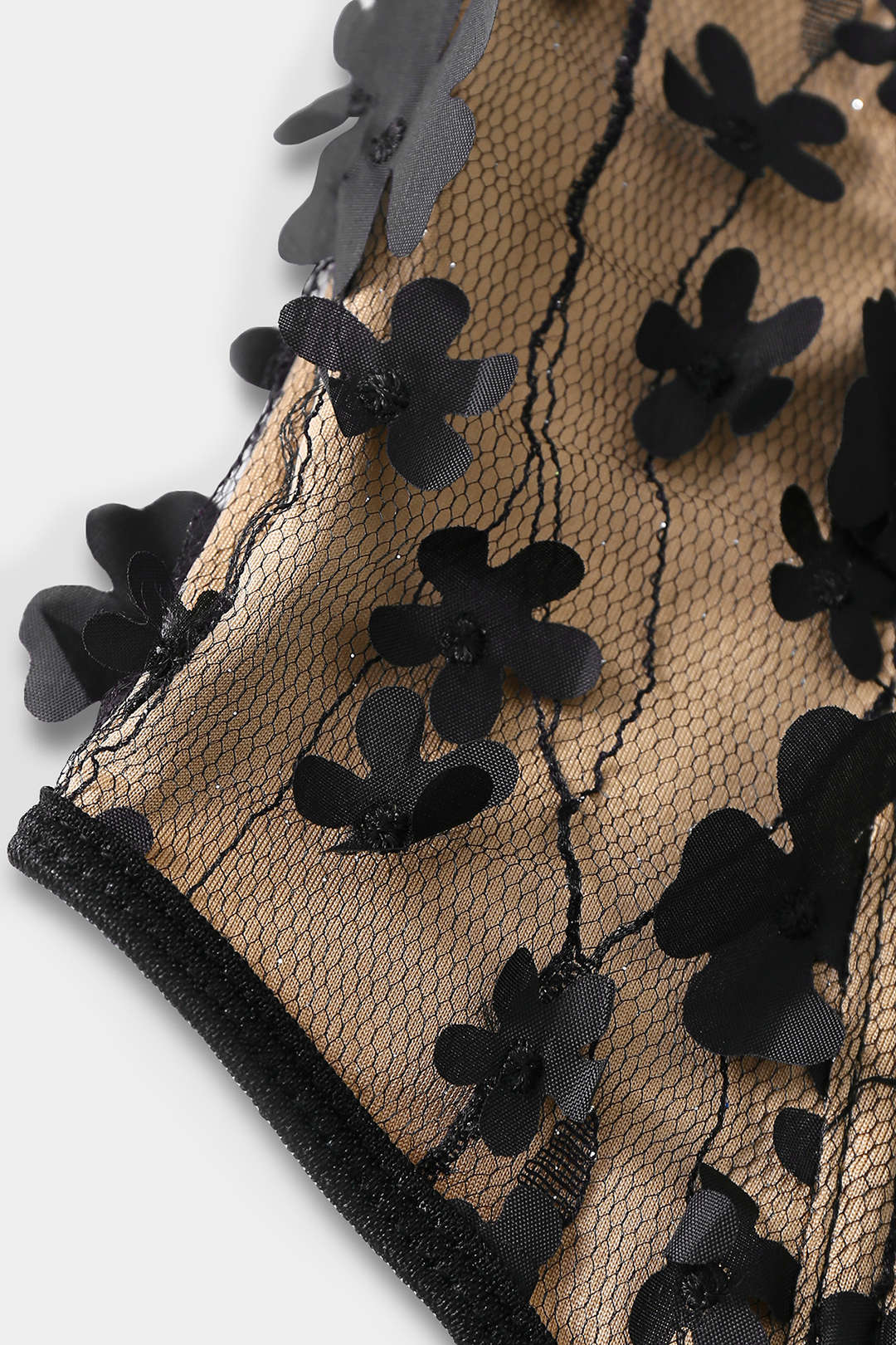 Applique İşlemeli Korse Büstiyer