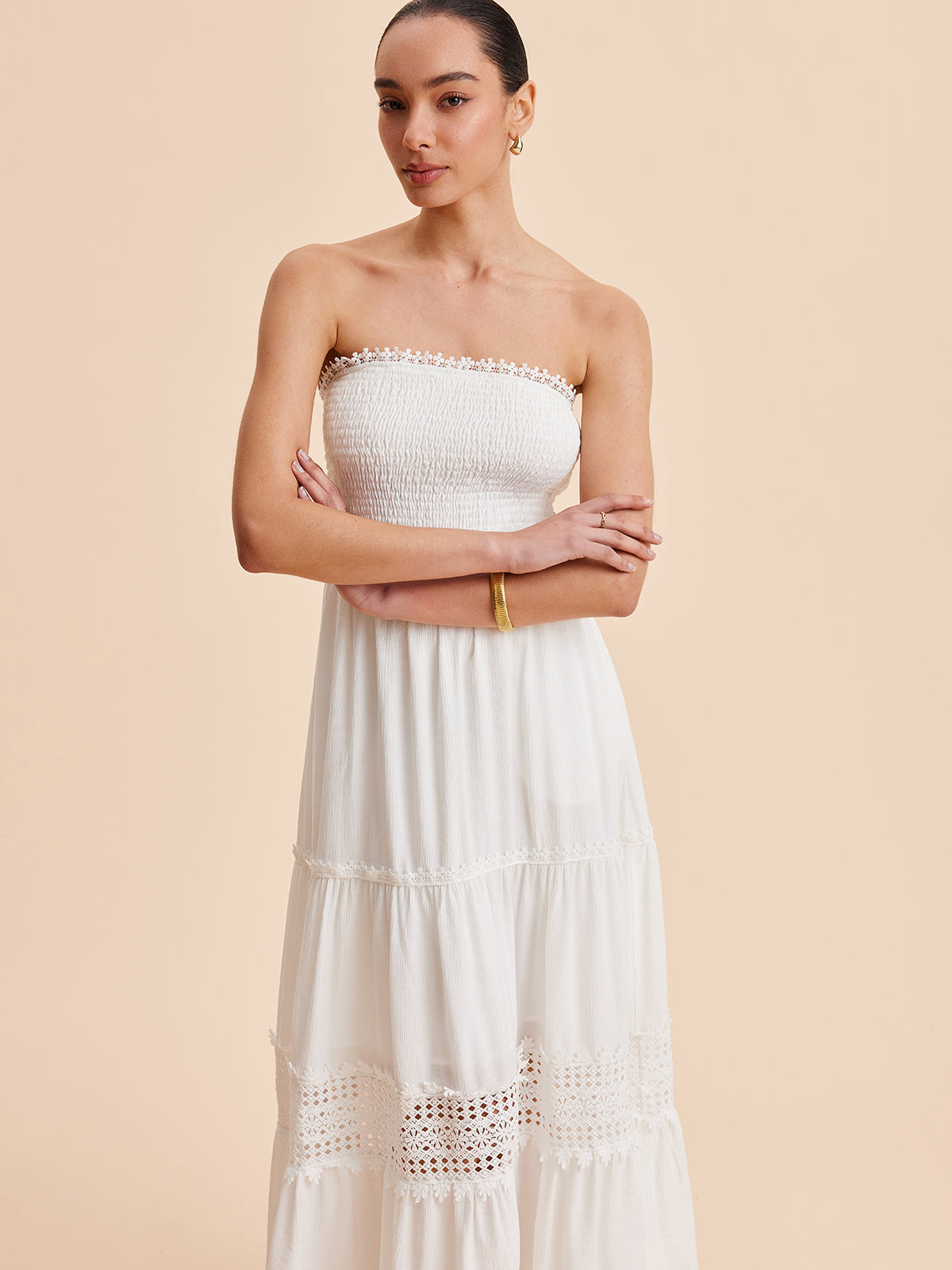 askılı midi elbise