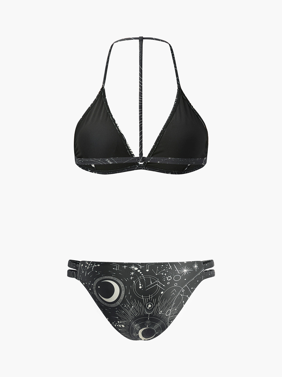 Astroloji Desenli Halter Bikini Takımı
