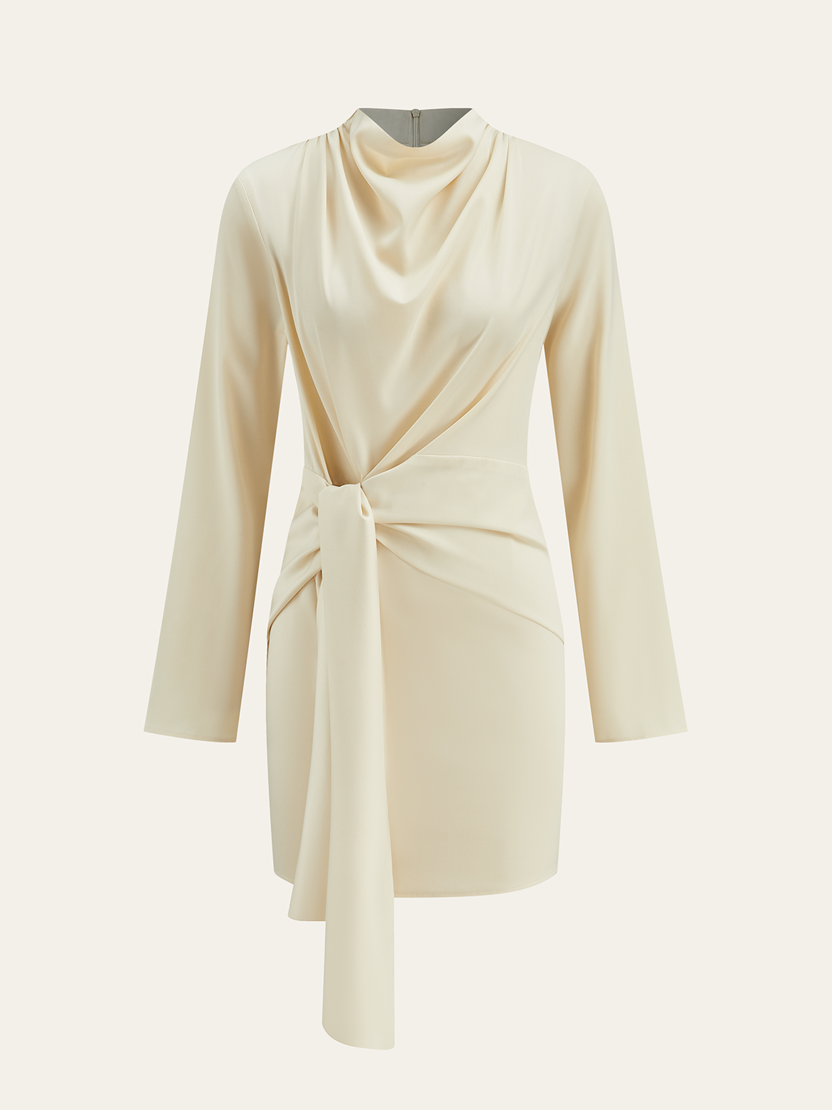 Uzun kollu mini elbise