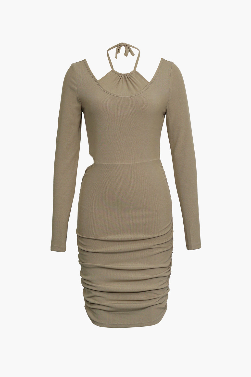 Boyundan Bağlamalı Mini Elbise