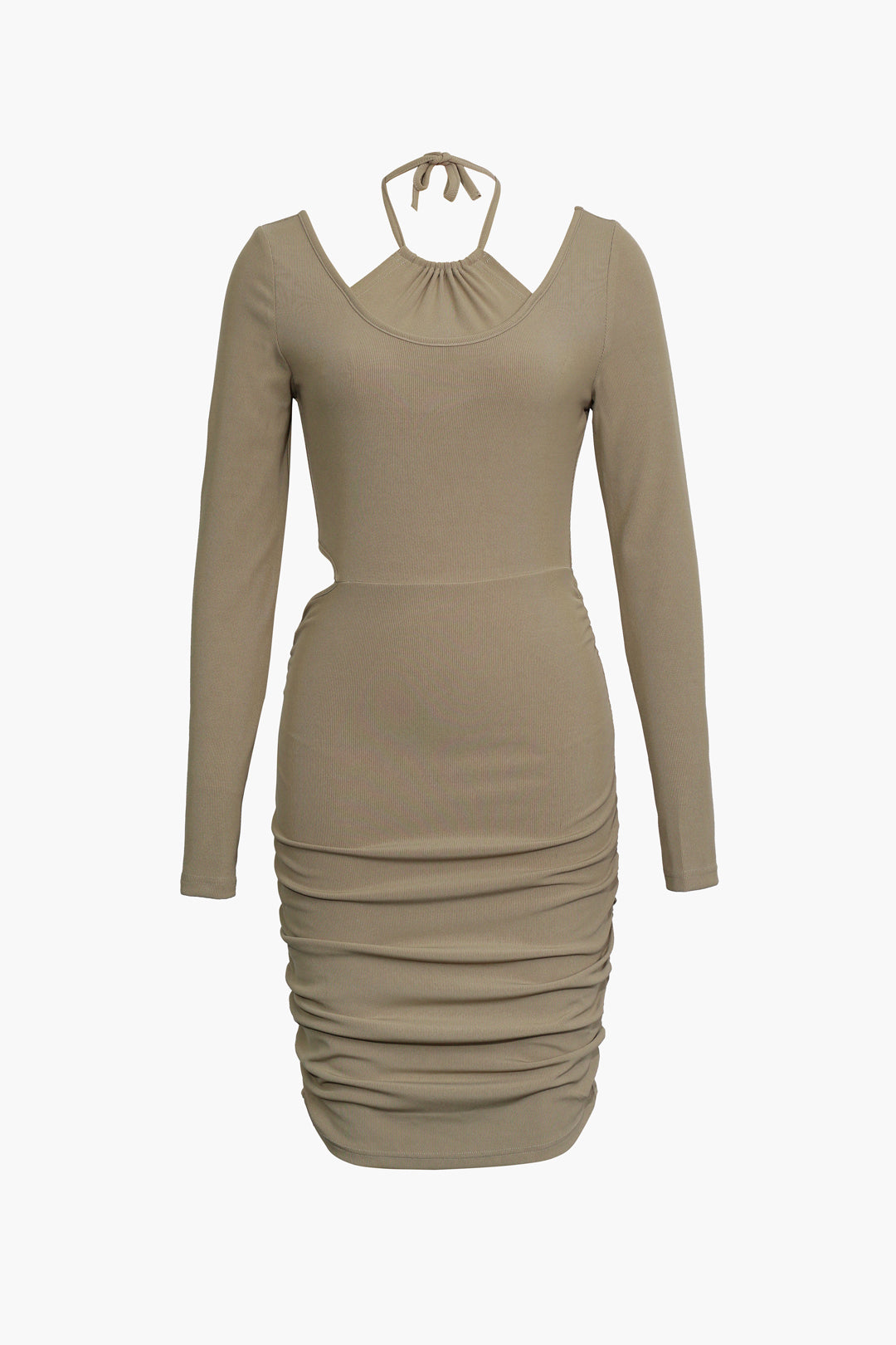 Boyundan Bağlamalı Mini Elbise