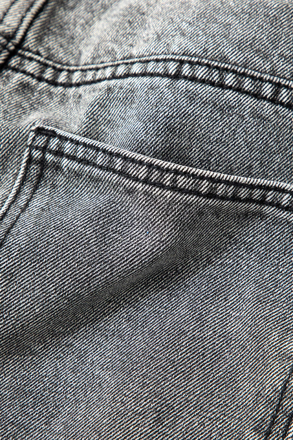 Asimetrik Bel Düz Paça Jean