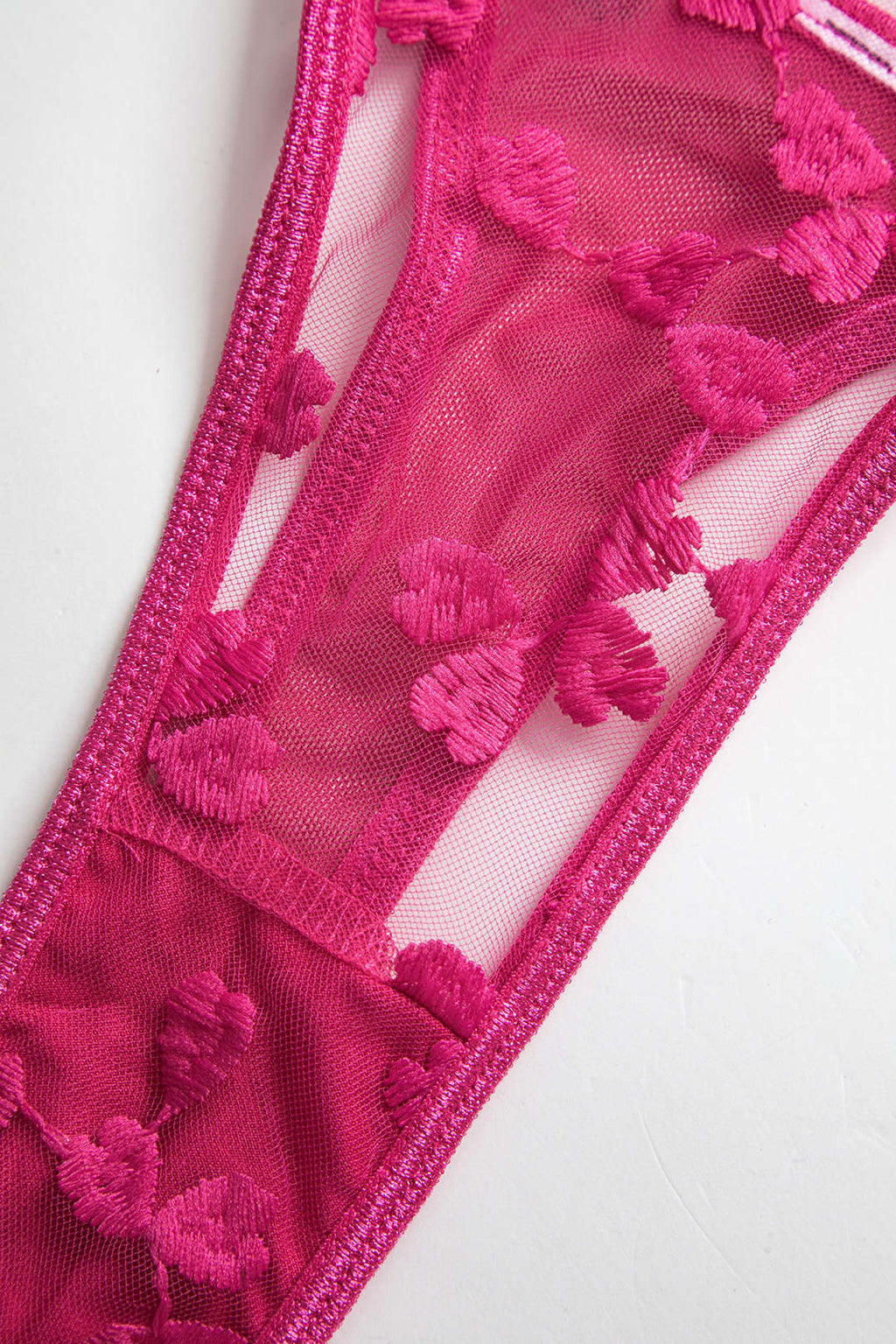 Dantel Nakışlı Bustier Kemerli Lingerie Garter Seti