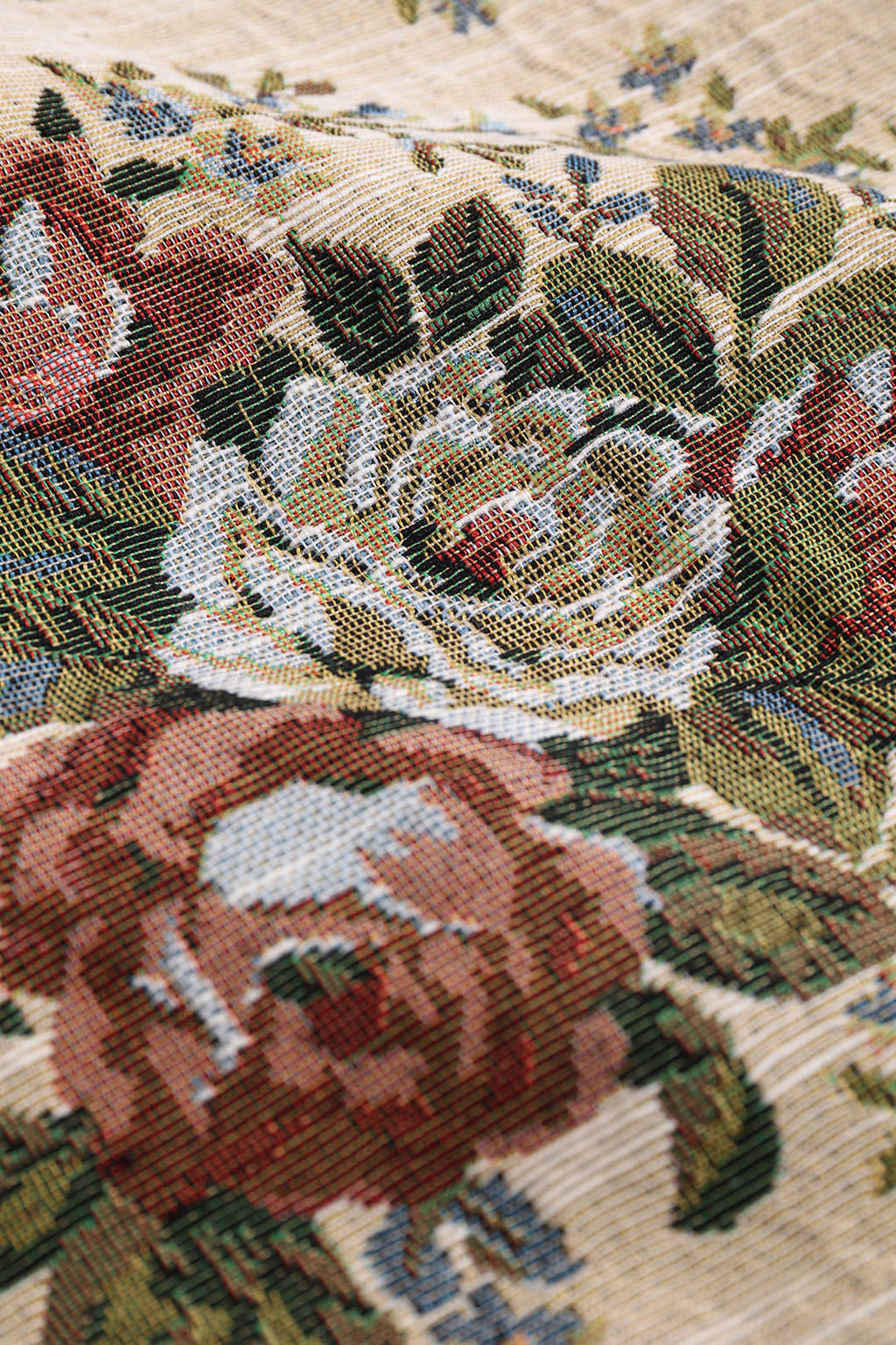 Çiçekli Jakarlı Fermuar Detaylı Büzgülü Ceket