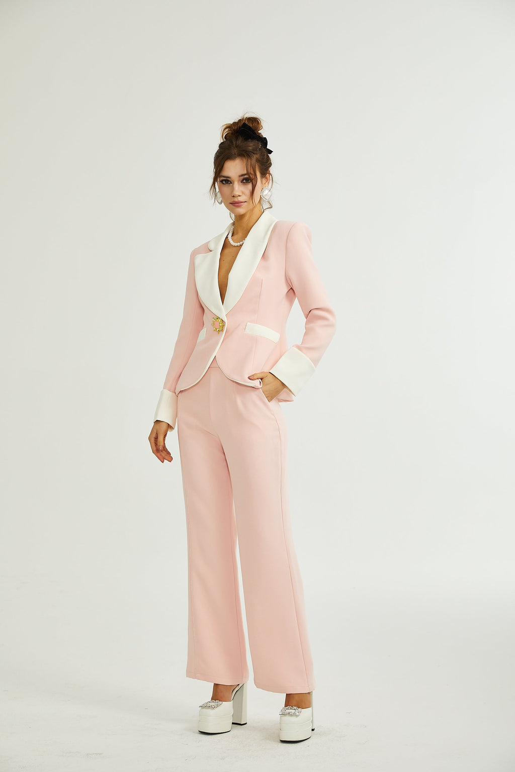 Claretta top ve pantolon takım