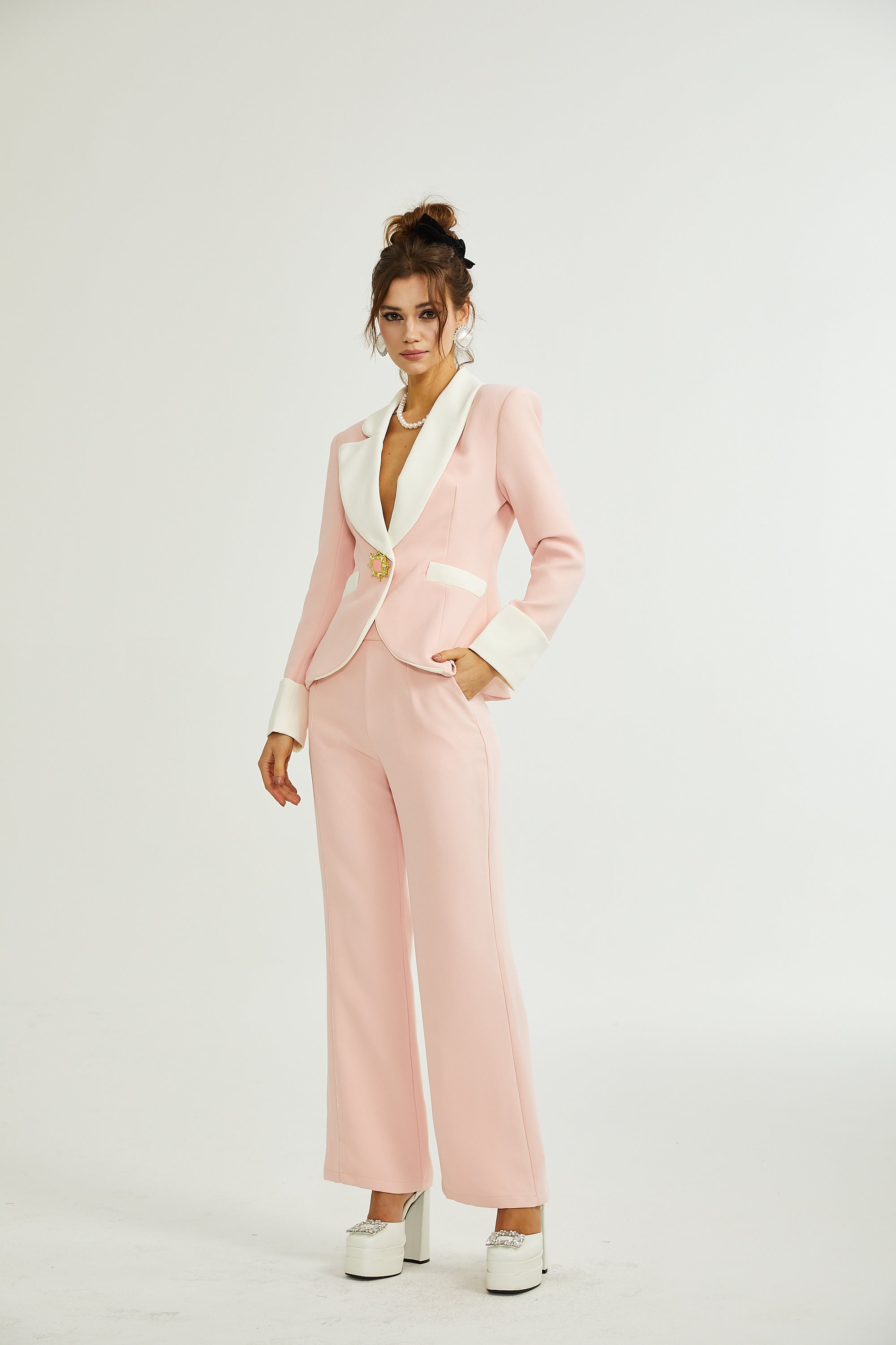 Claretta top ve pantolon takım