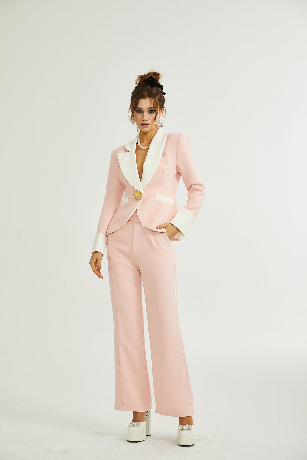 Claretta top ve pantolon takım