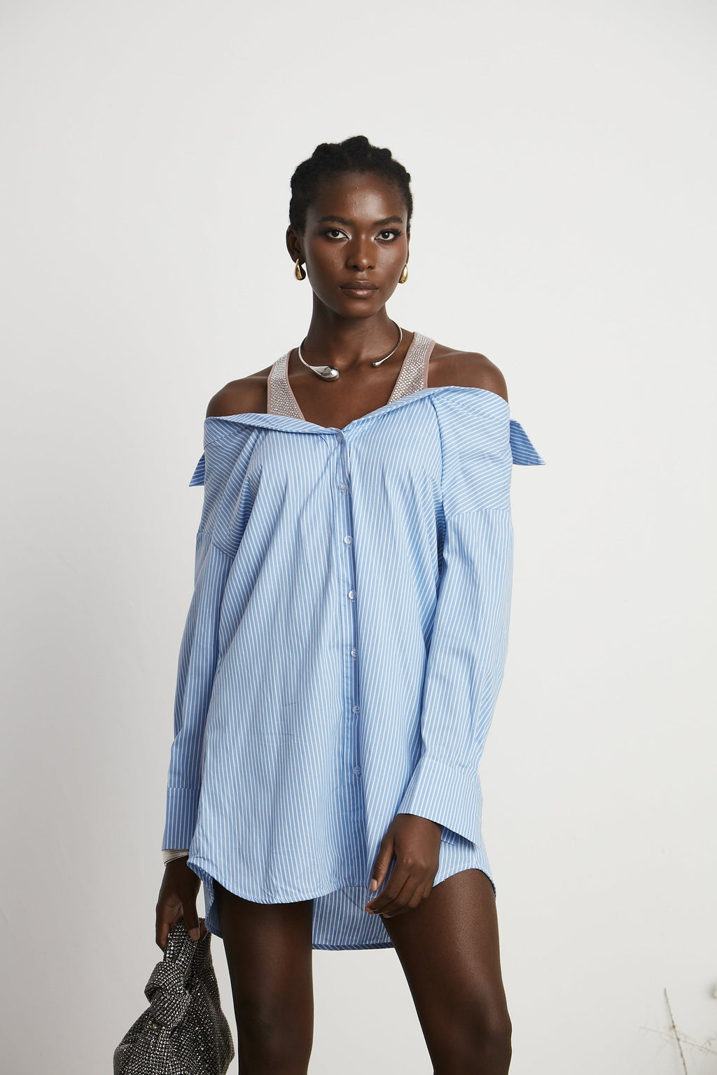 Agathe gömlek mini elbise