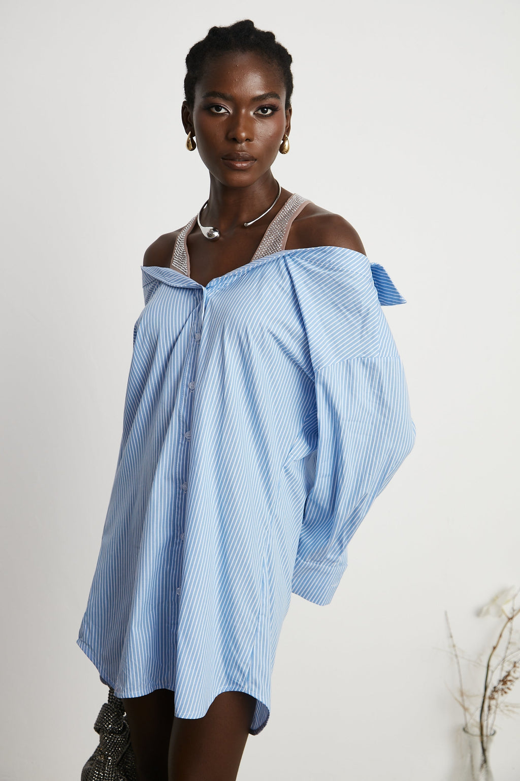 Agathe gömlek mini elbise