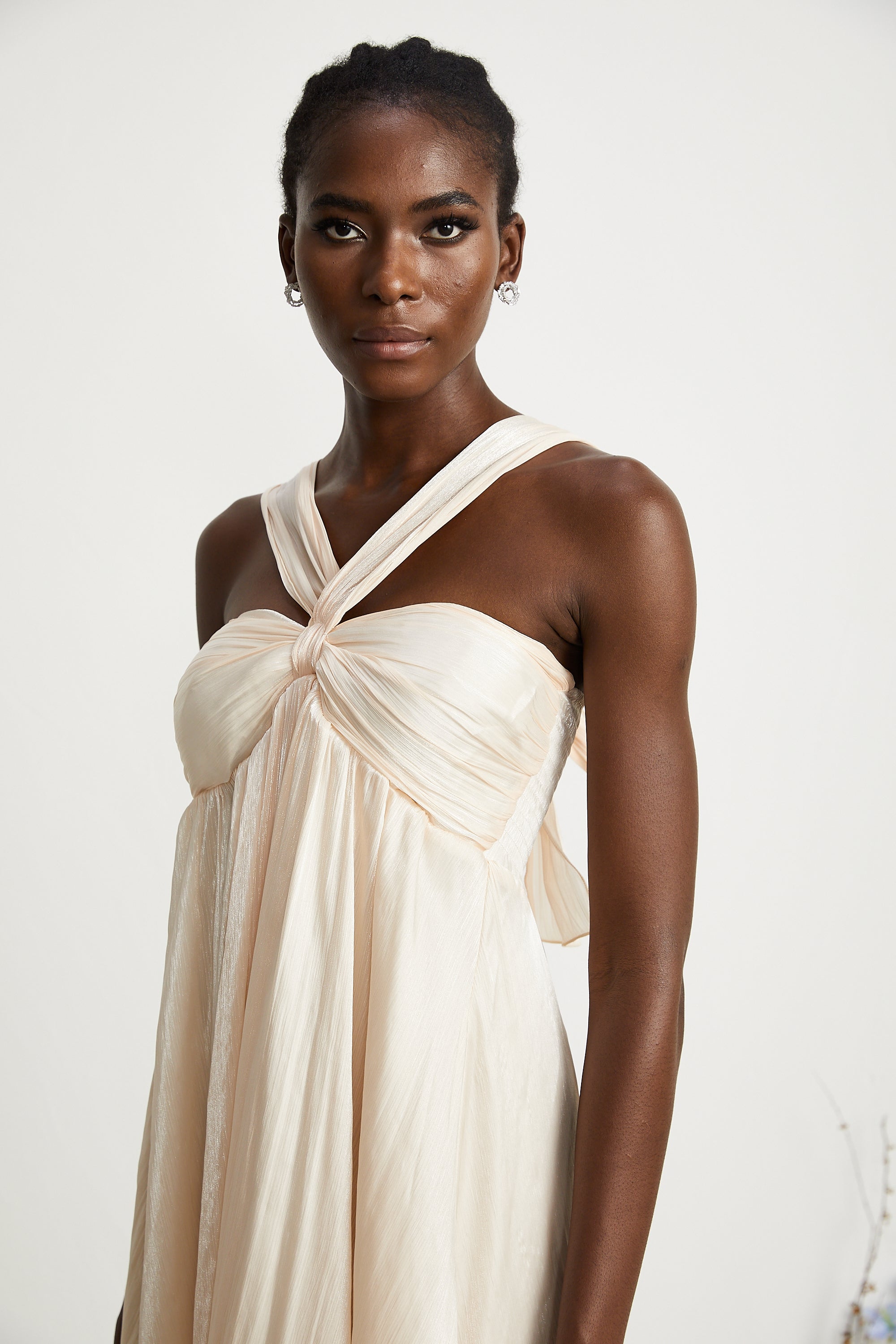 Bérénice dantel midi elbise