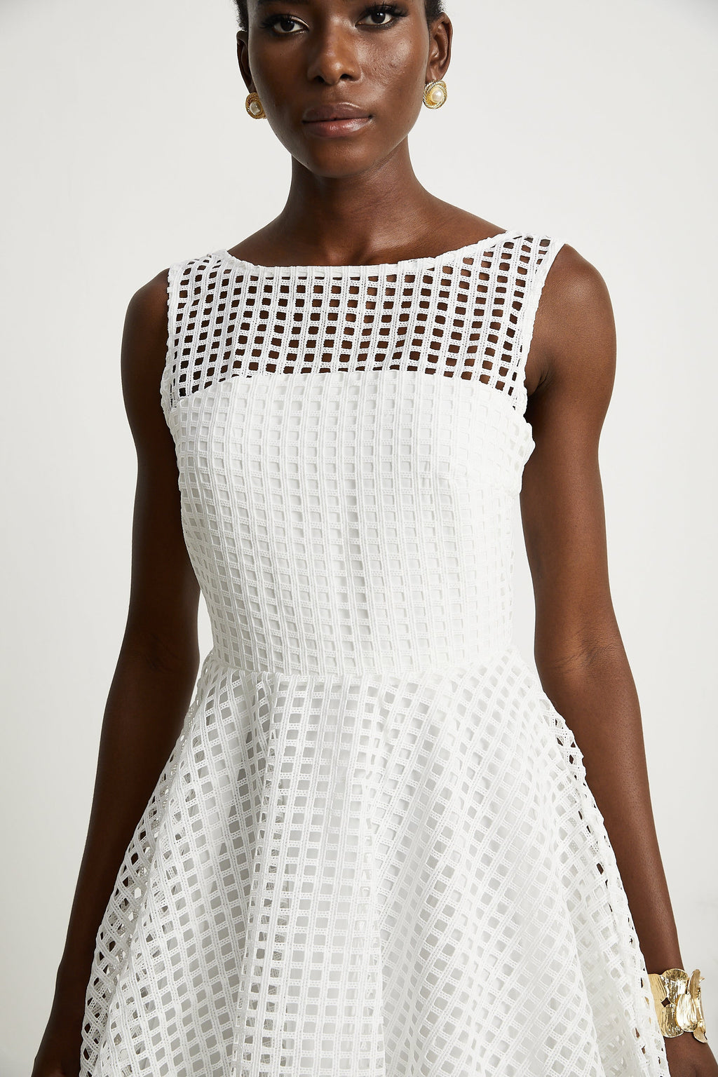 Camille dantel midi elbise