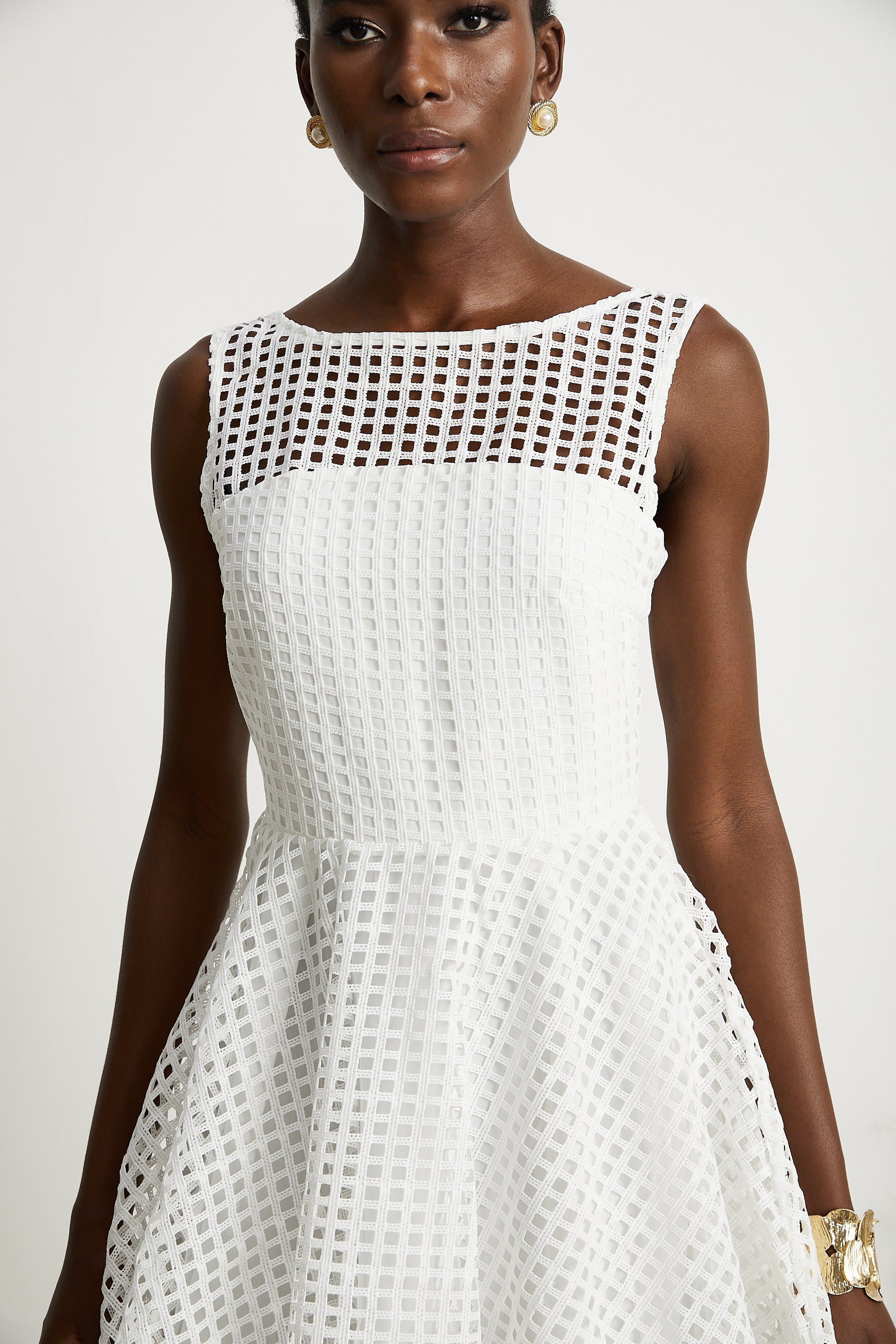 Camille dantel midi elbise