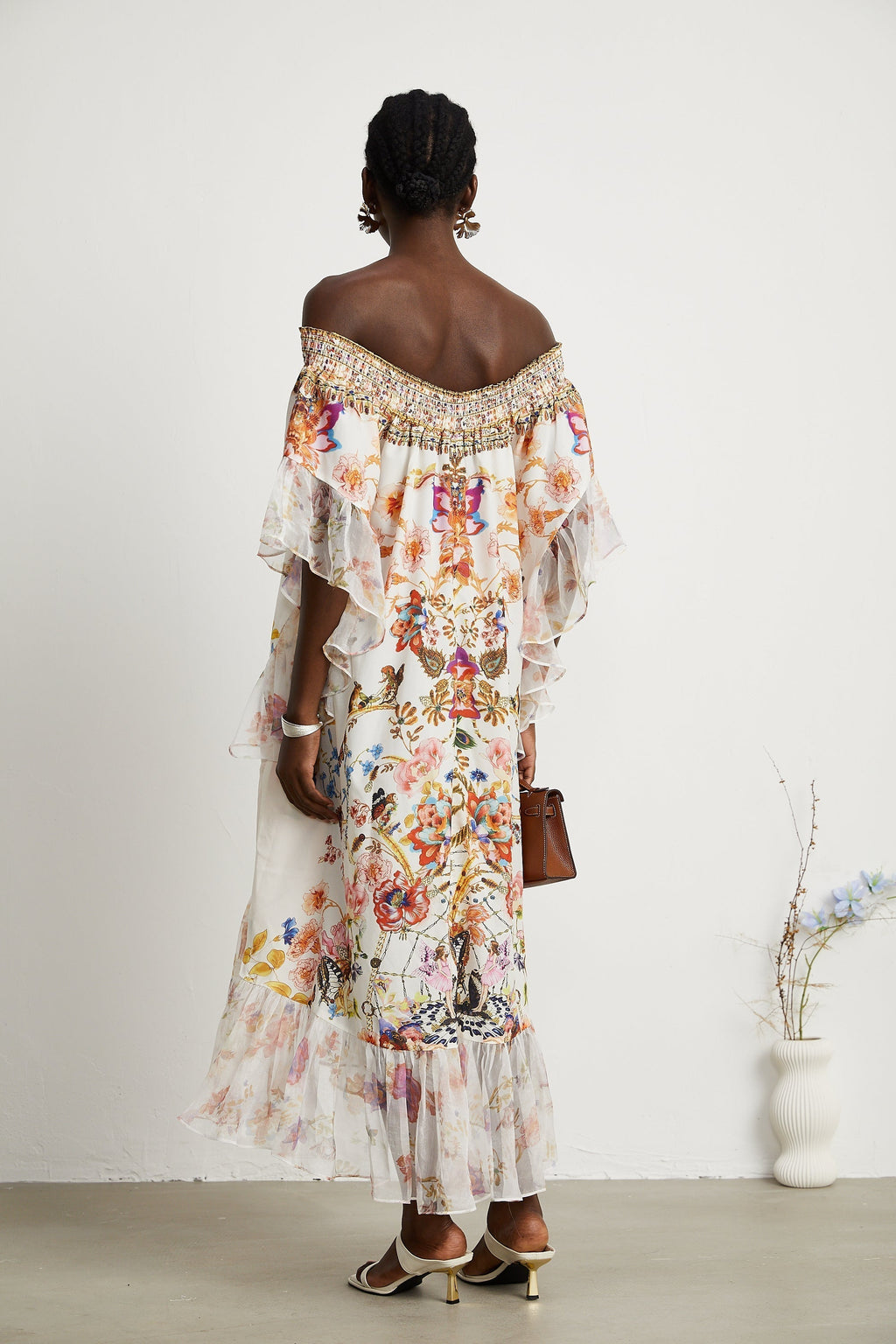 Capucine midi elbise