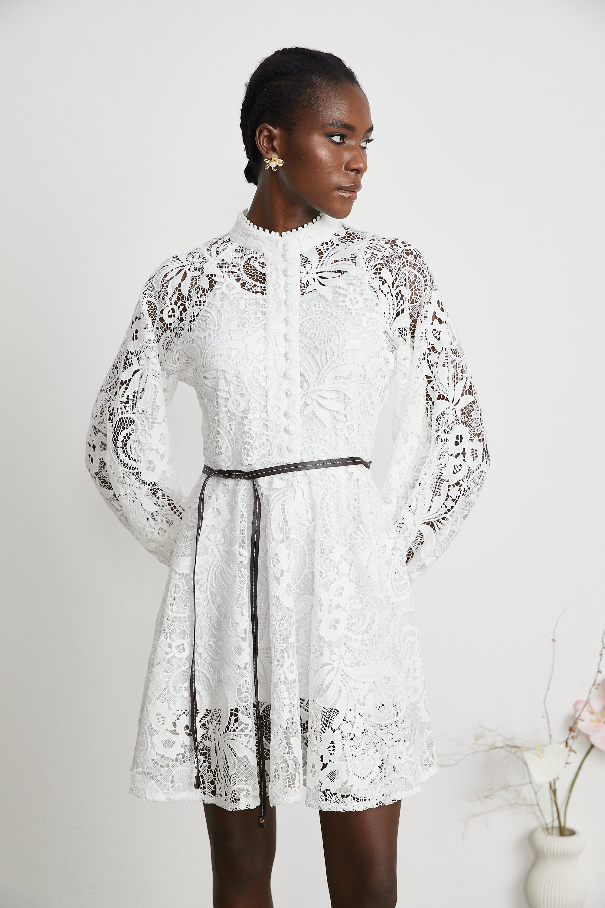 Camelliera mini elbise