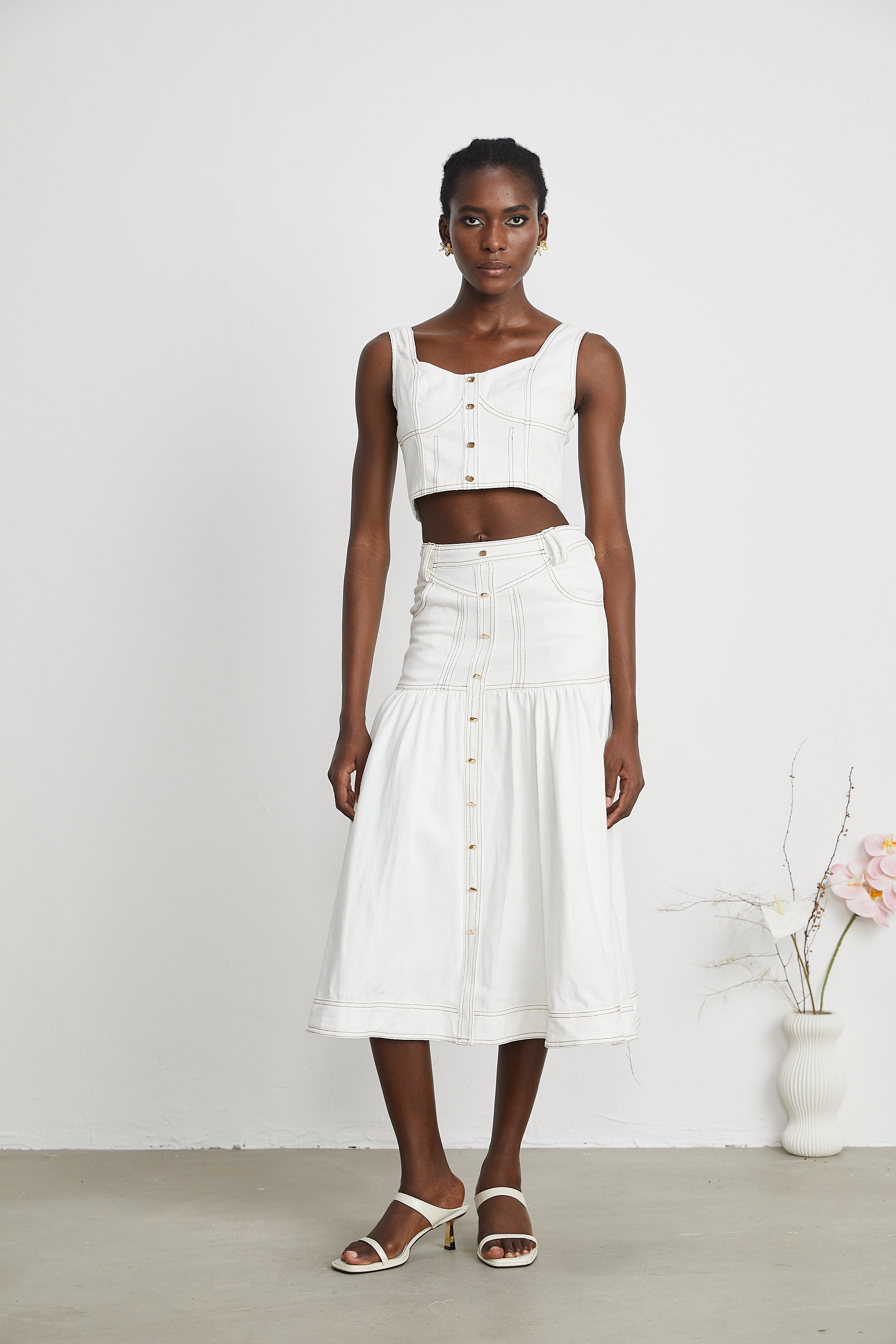 Brielle top ve etek takım