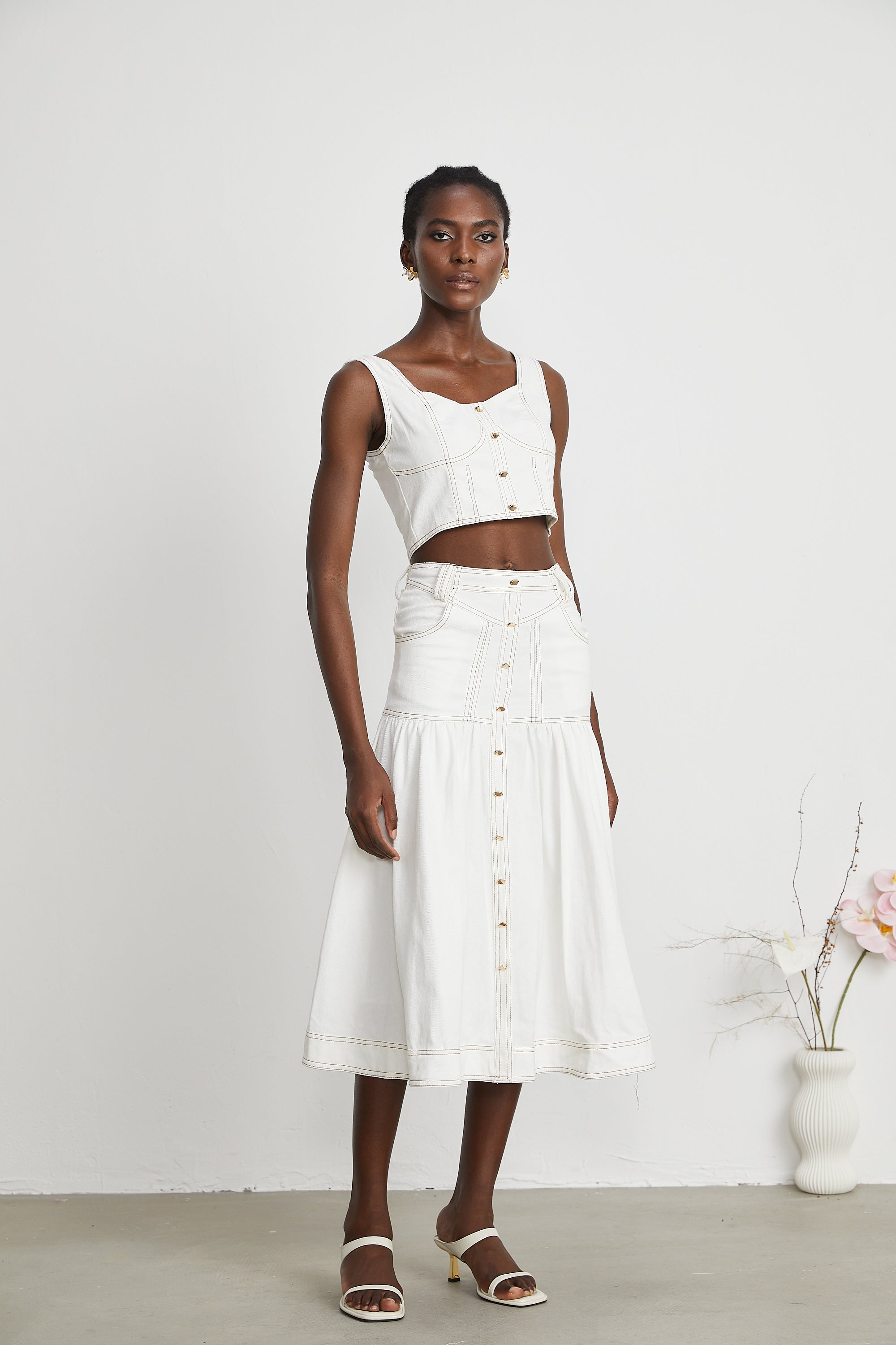 Brielle top ve etek takım