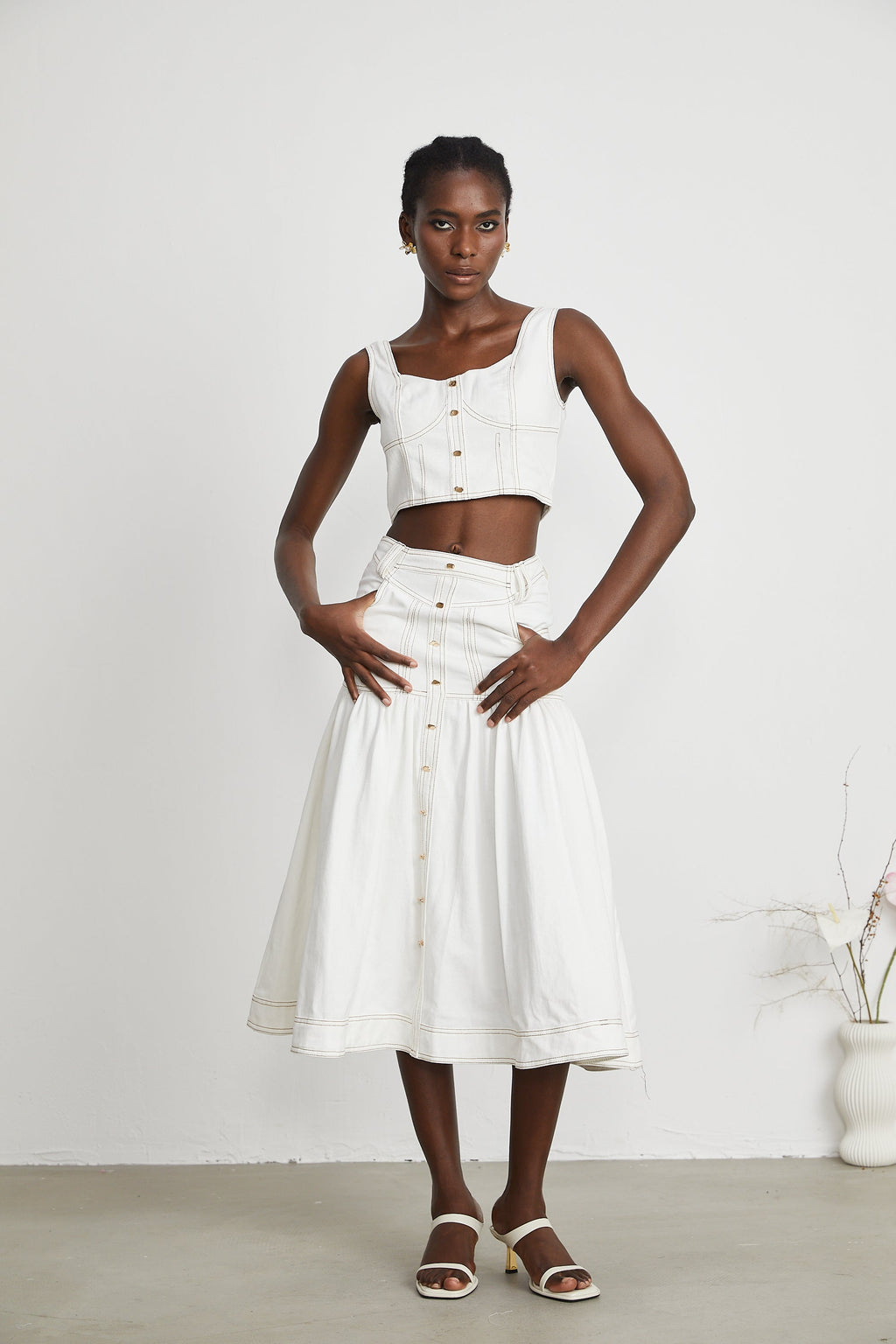 Brielle top ve etek takım