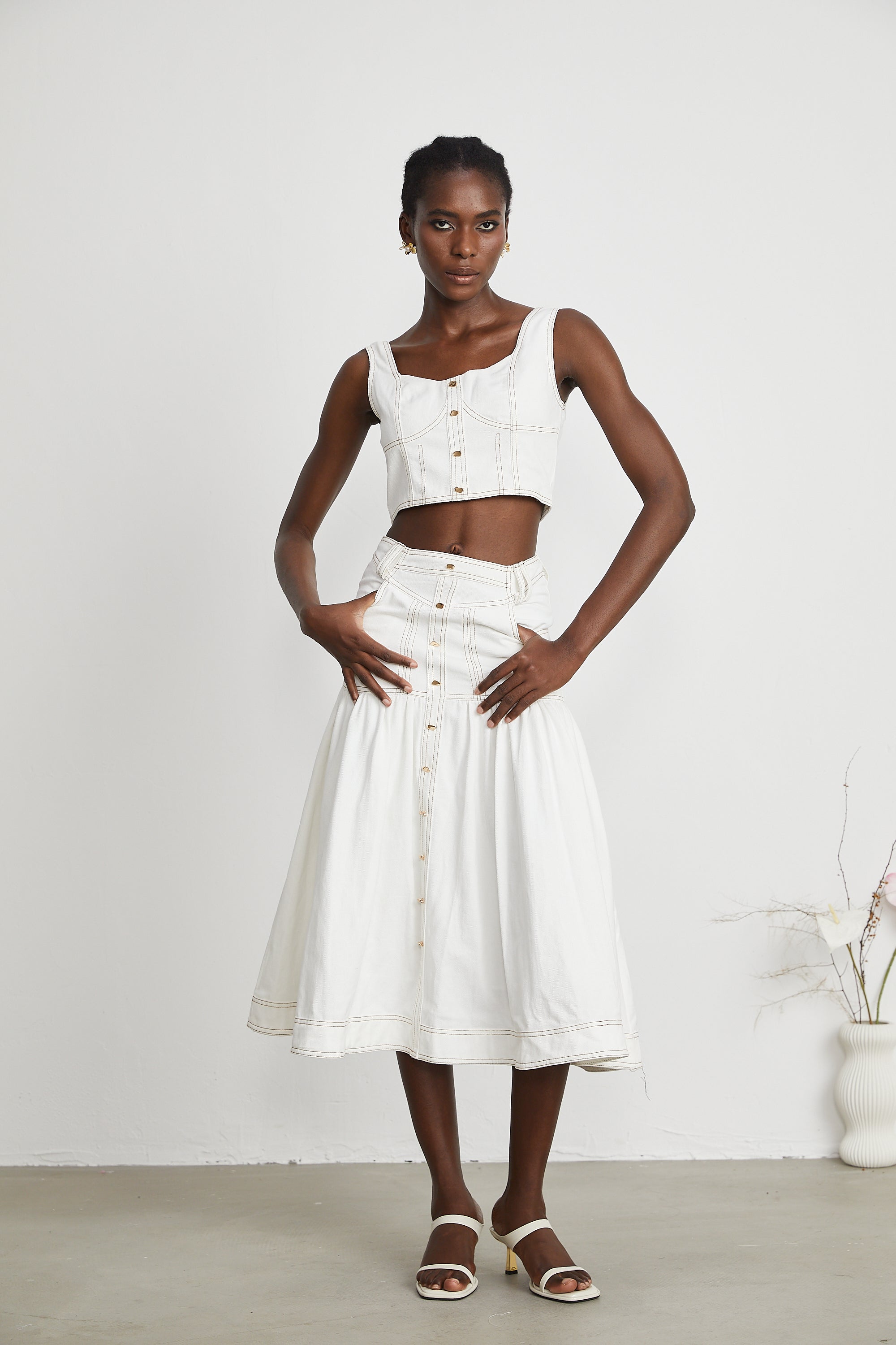 Brielle top ve etek takım