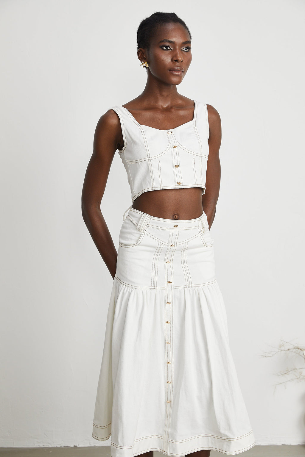 Brielle top ve etek takım