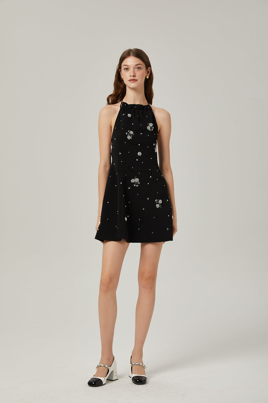 Ariane kristal mini elbise