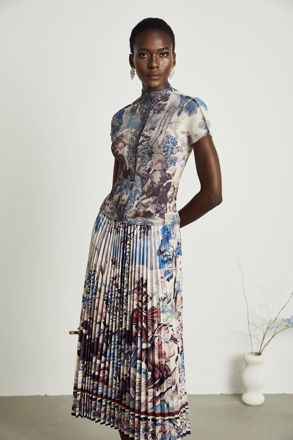 Blanche top ve etek takım