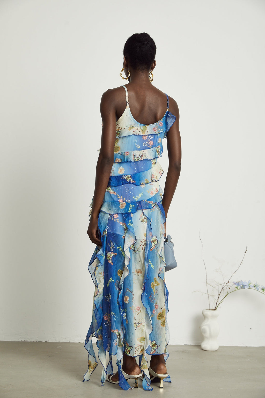 Cyrielle midi elbise