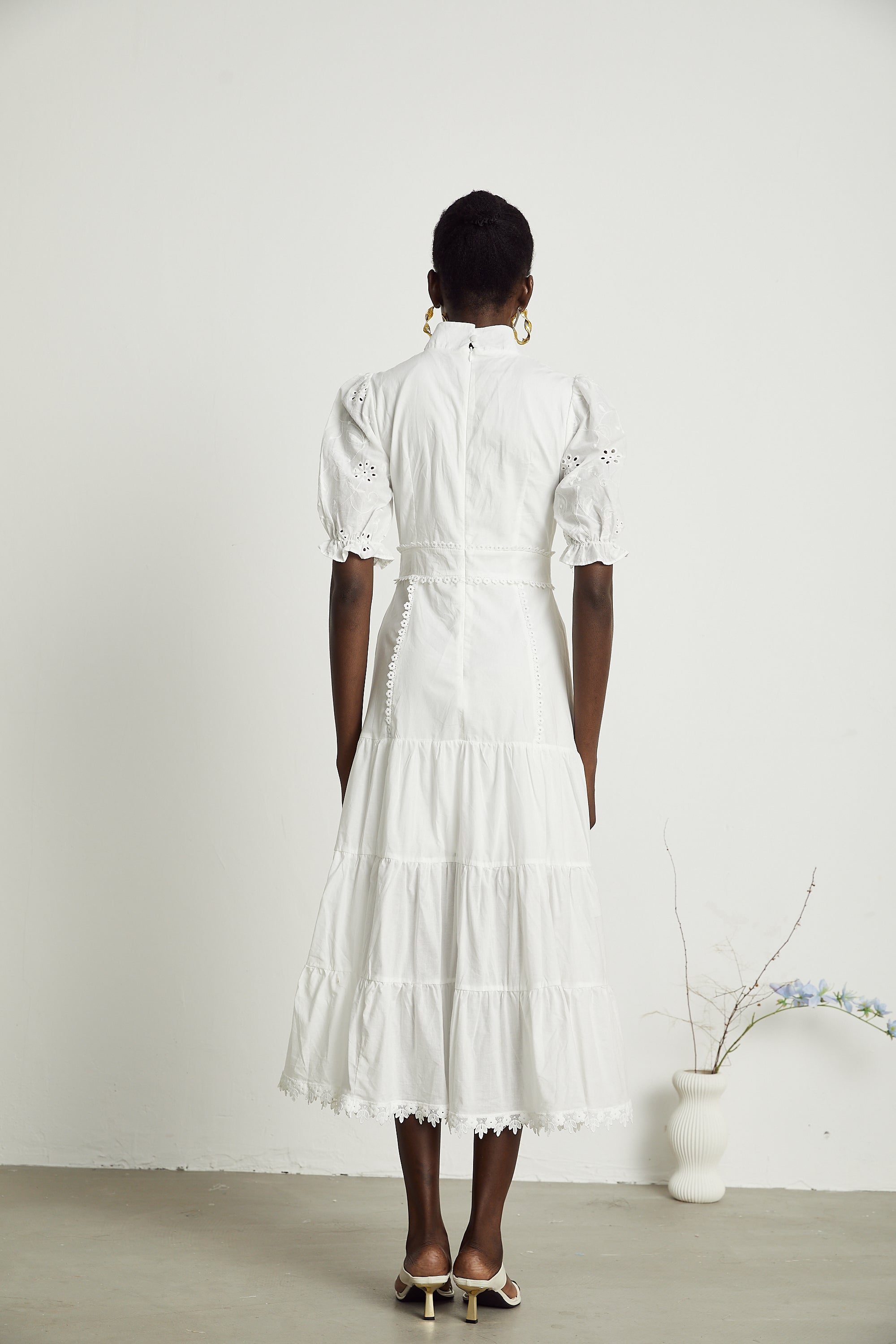 Coline dantel mini elbise