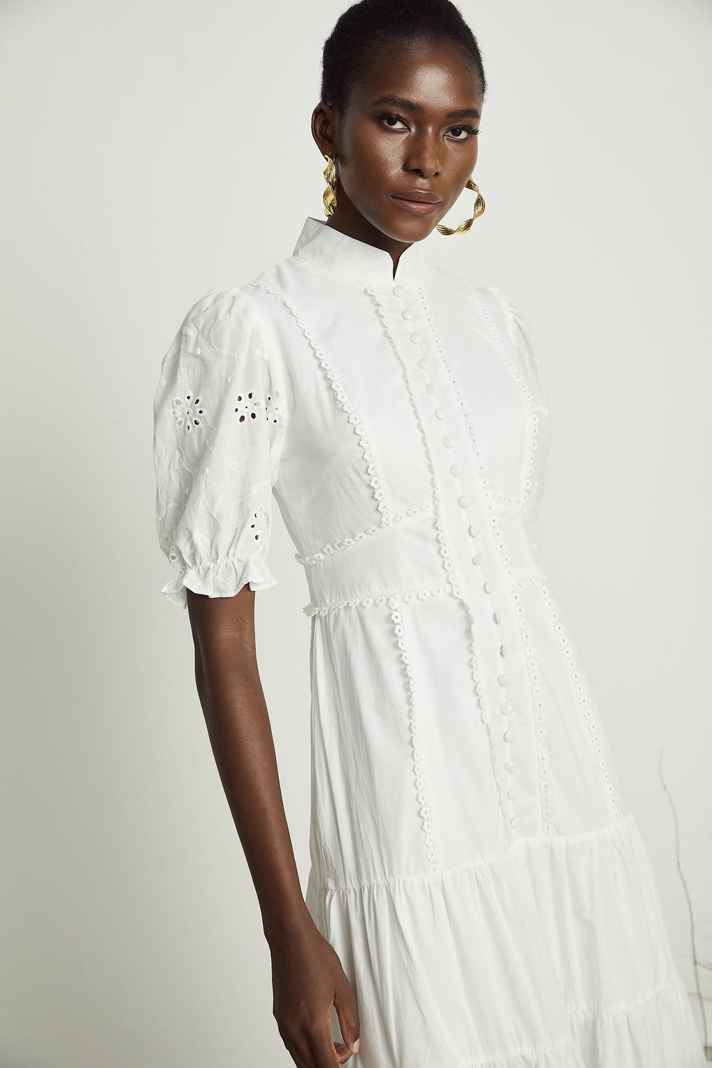 Coline dantel mini elbise