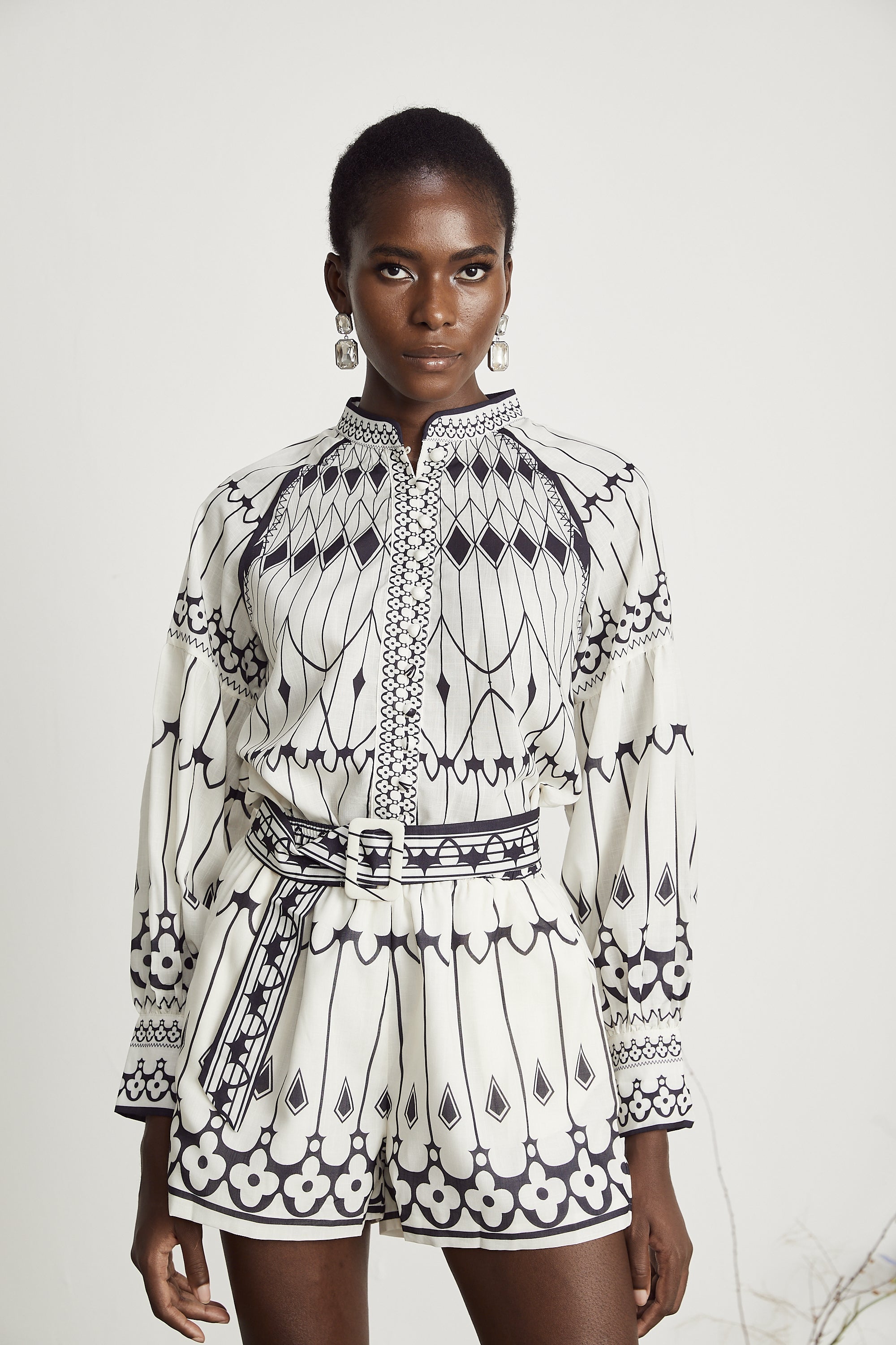 Allie gömlek ve şort takım