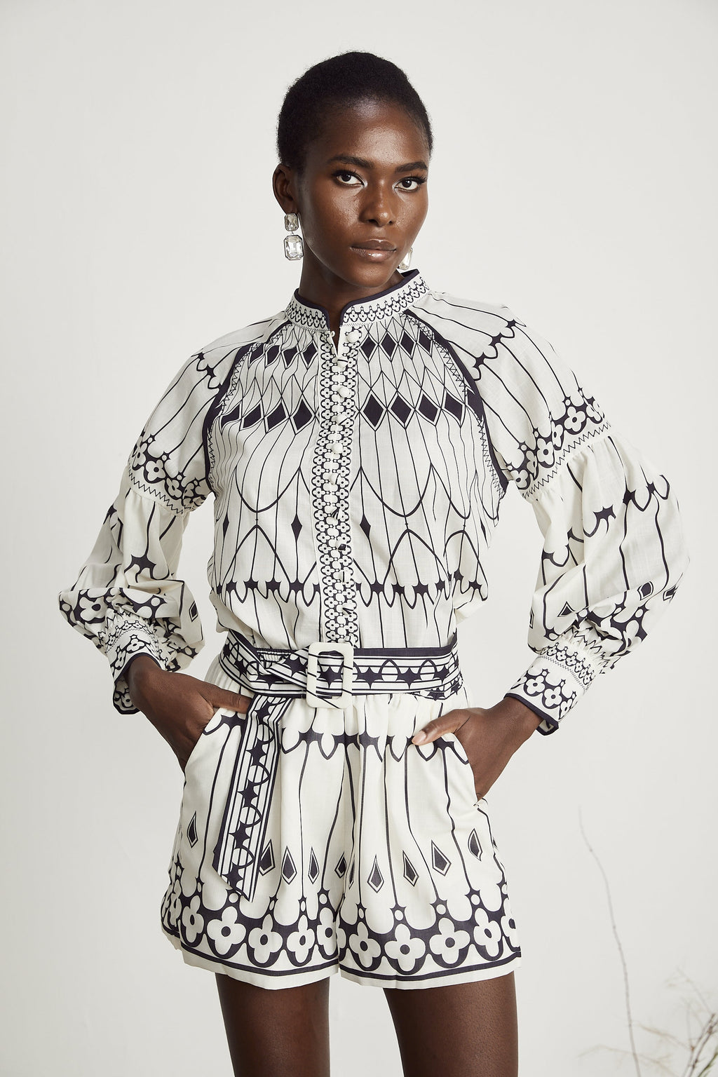 Allie gömlek ve şort takım