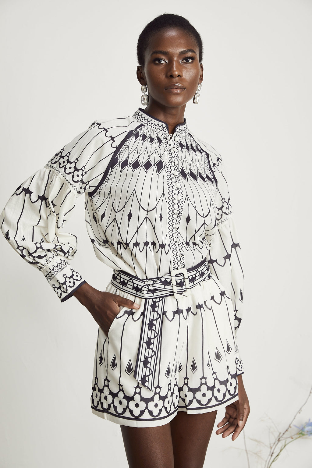 Allie gömlek ve şort takım