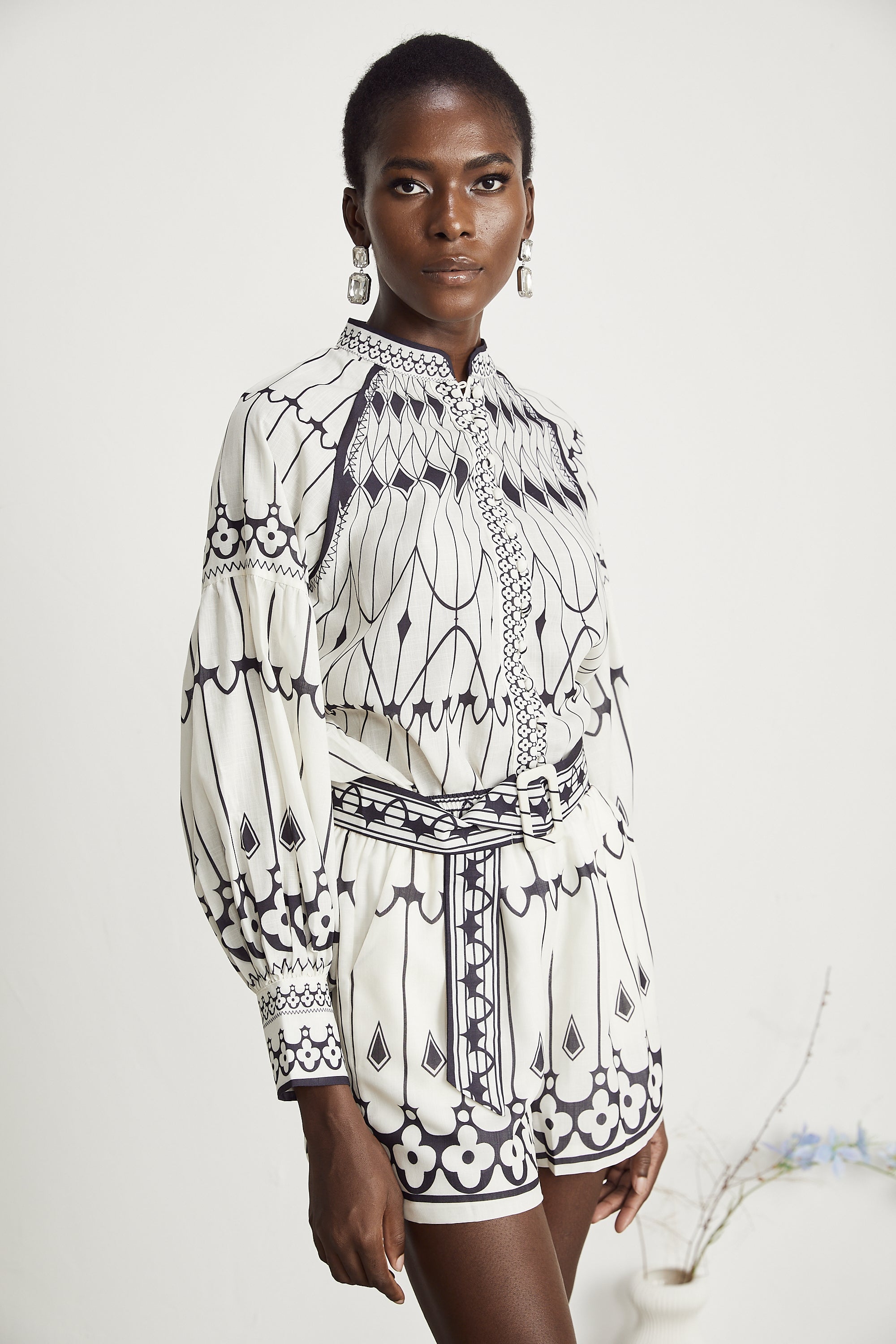 Allie gömlek ve şort takım