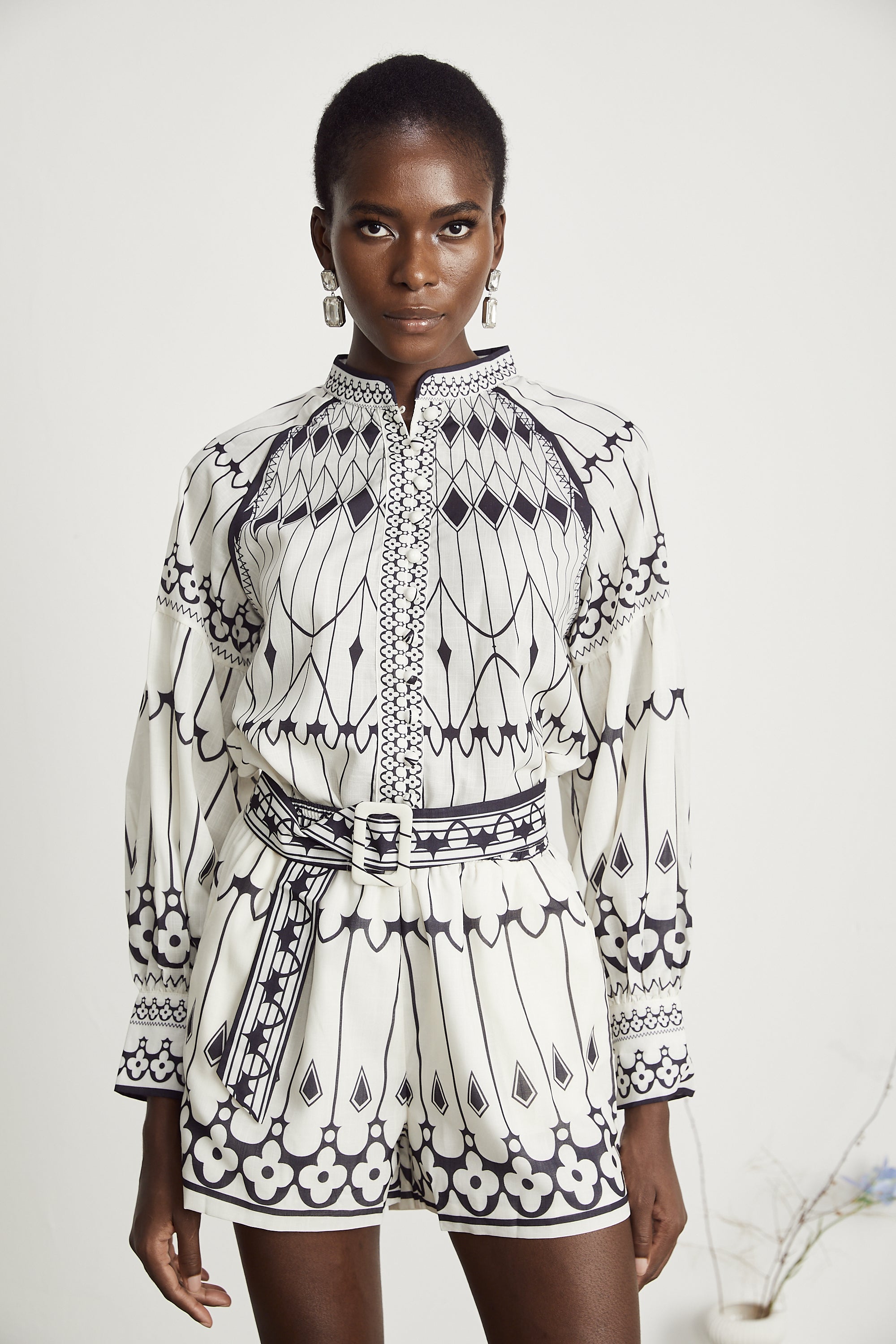 Allie gömlek ve şort takım