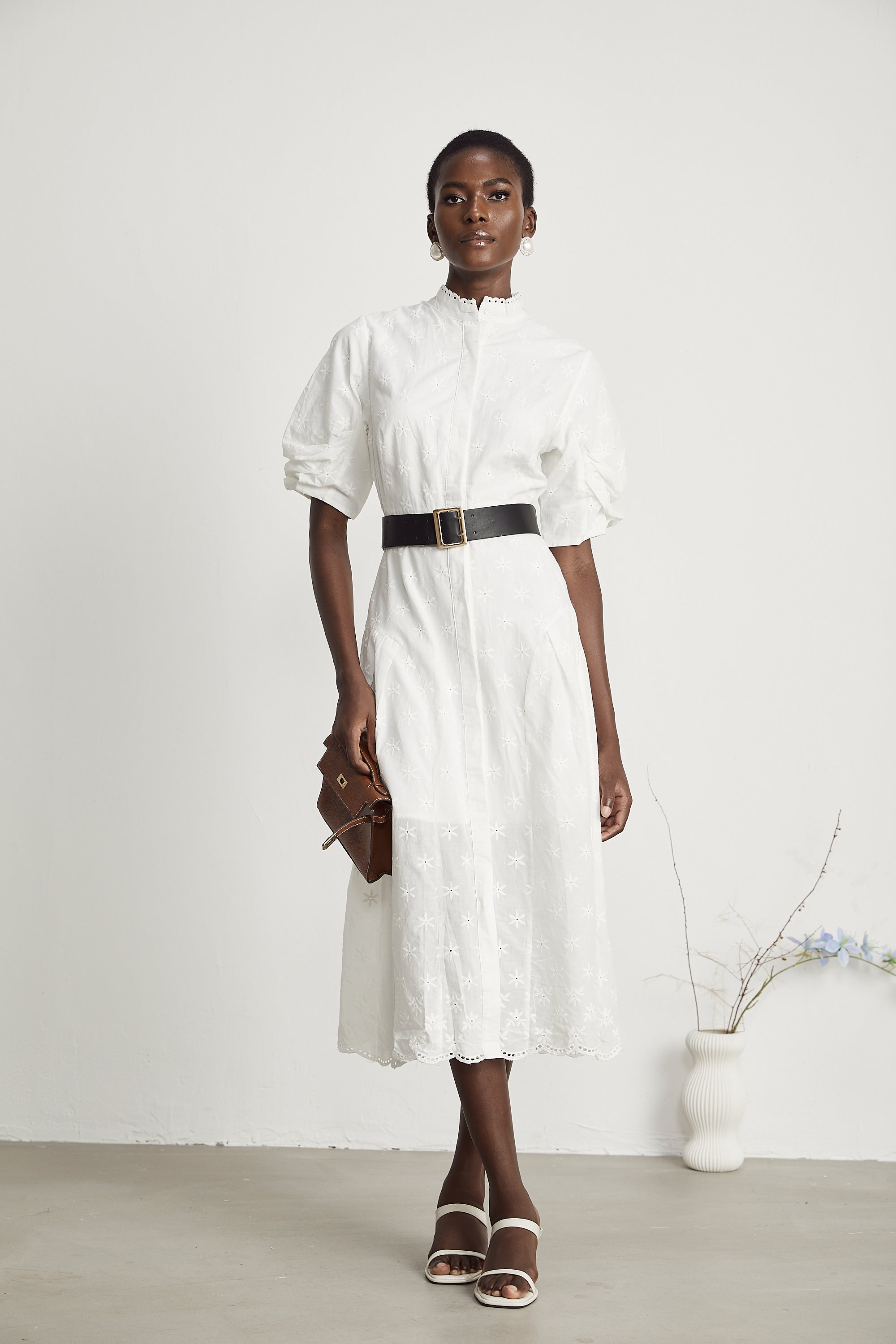 Cordelia büstiyer midi elbise