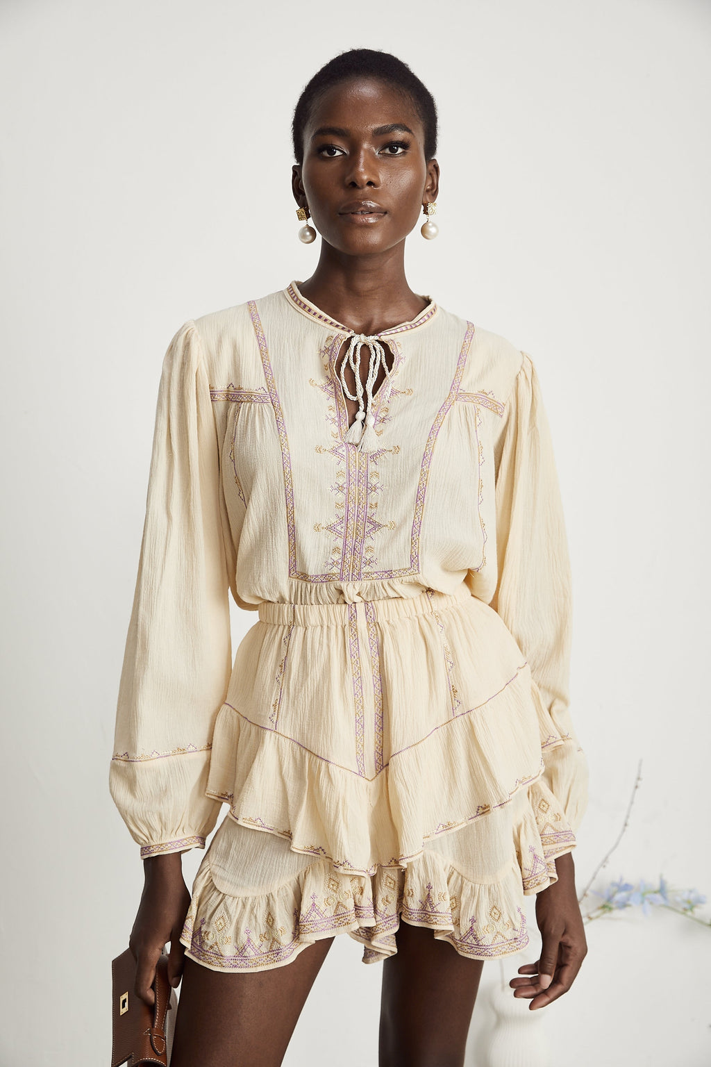 Bérénice gömlek ve şort takım