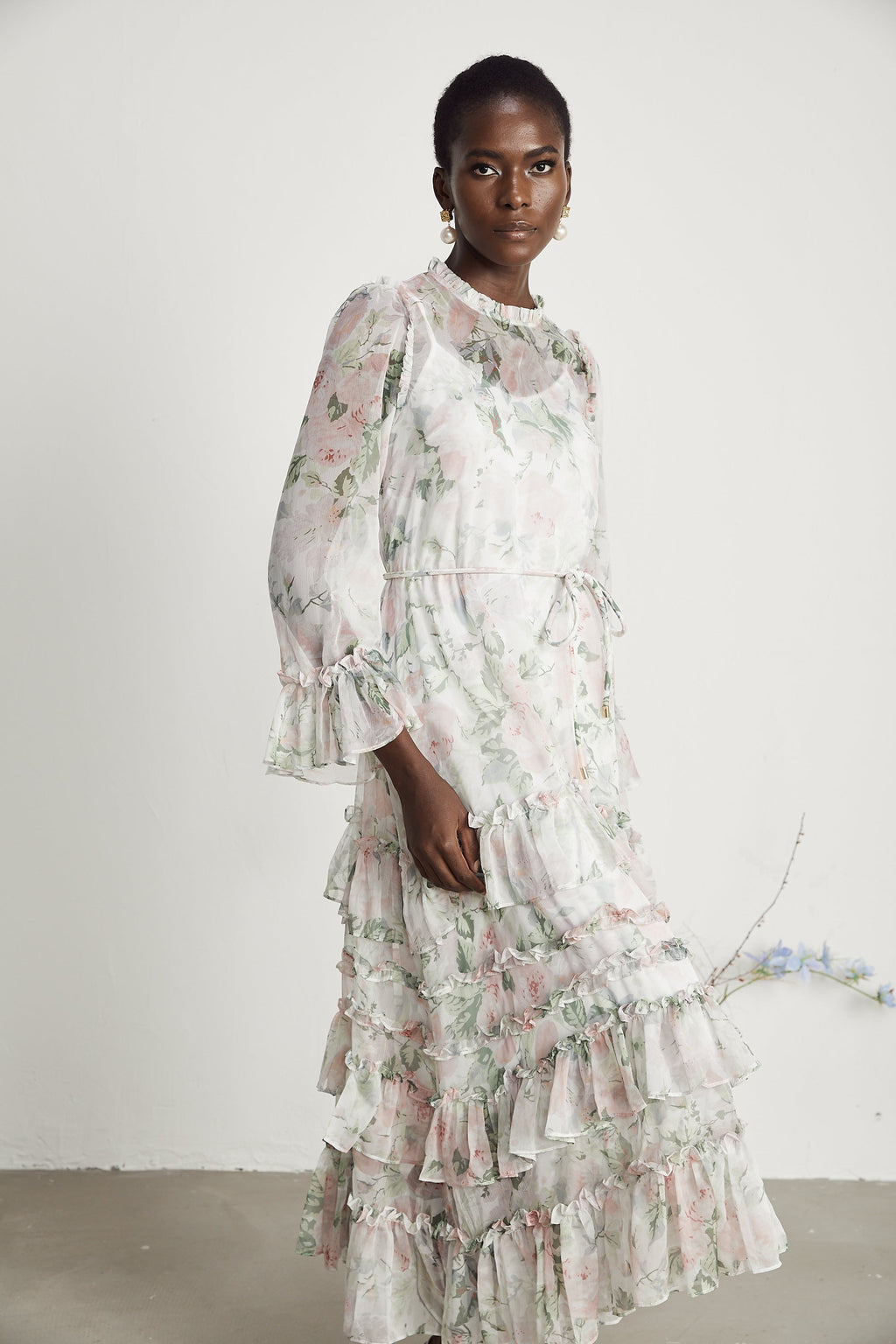 Céleste midi elbise