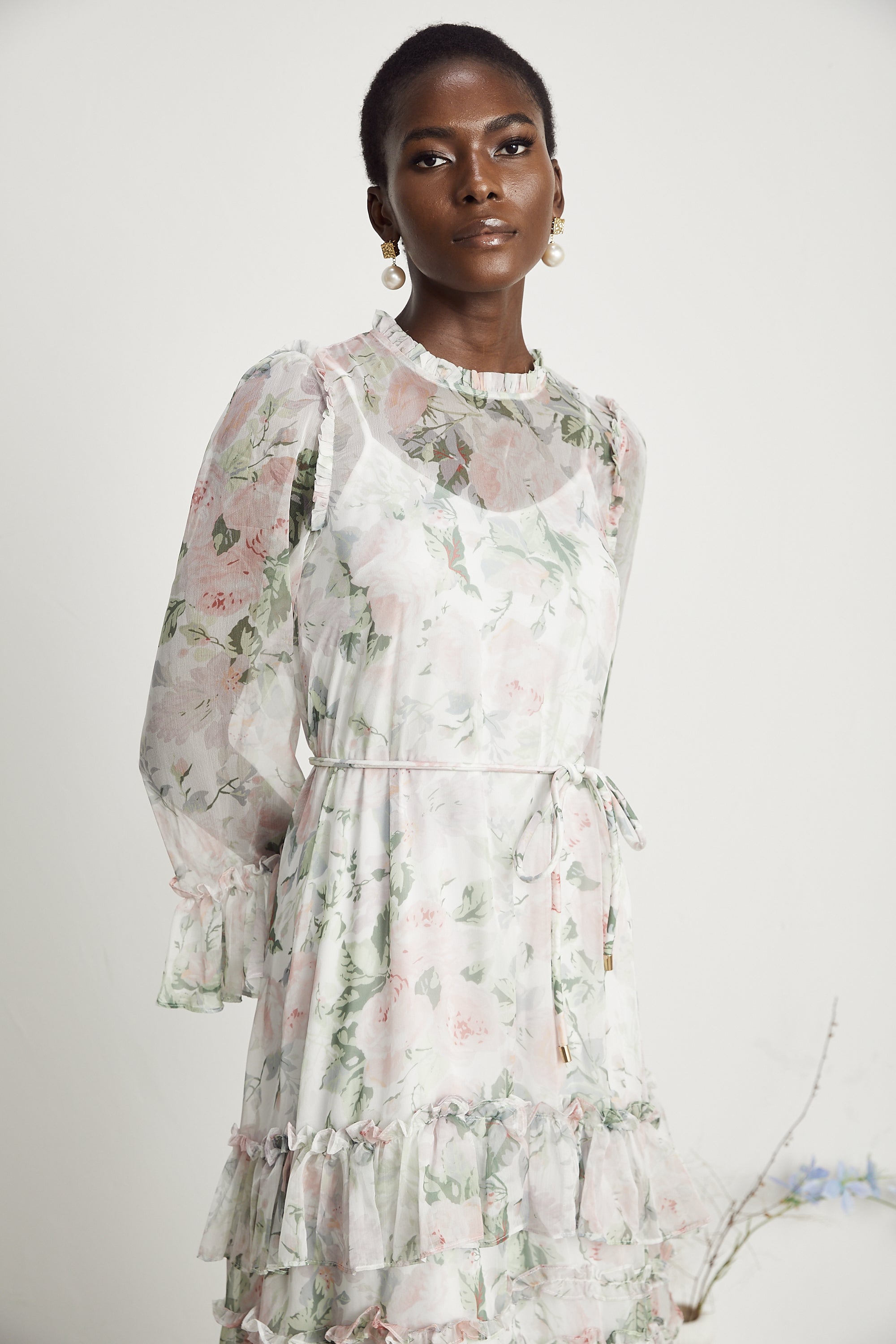 Céleste midi elbise