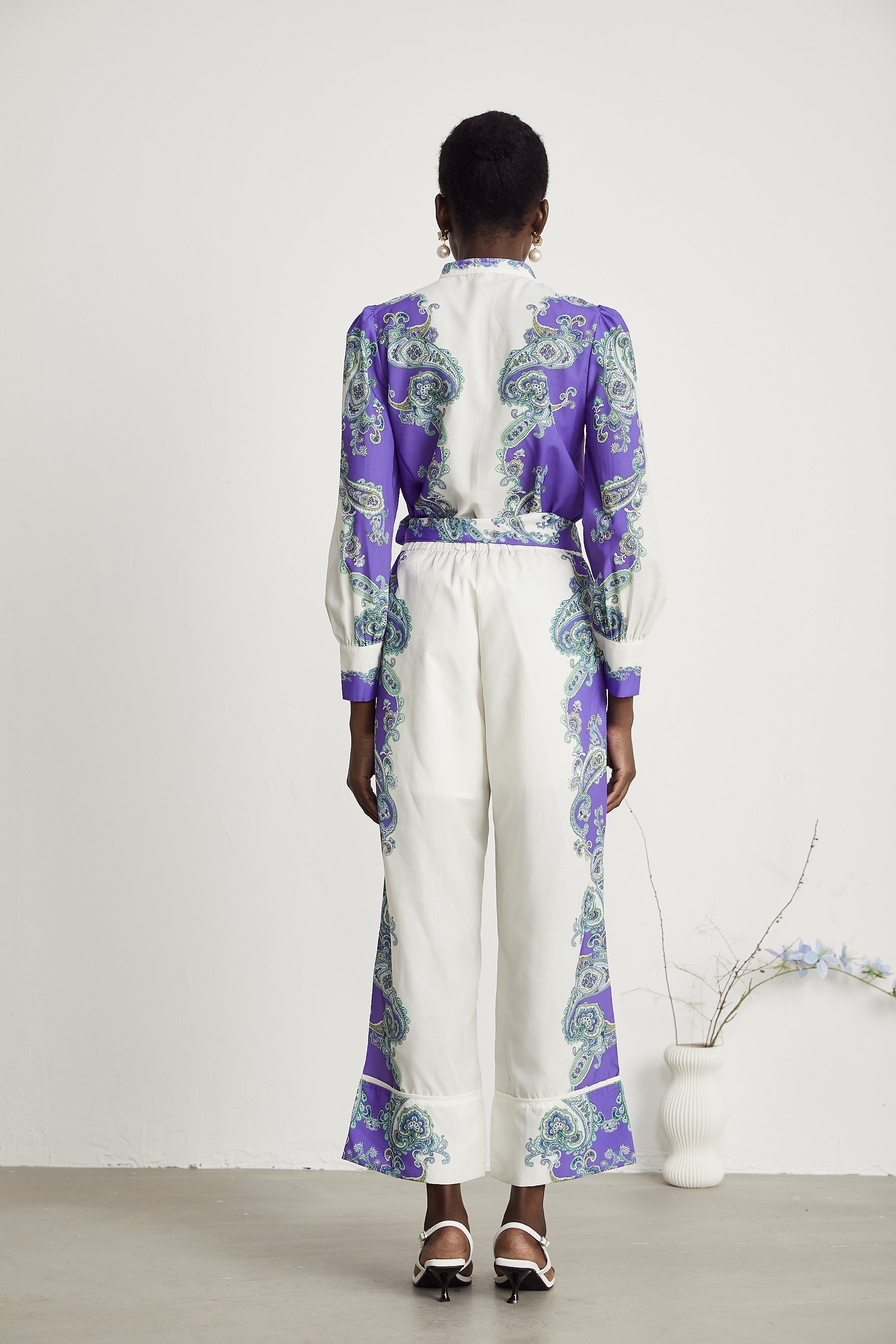 Clothilde gömlek ve pantolon takım