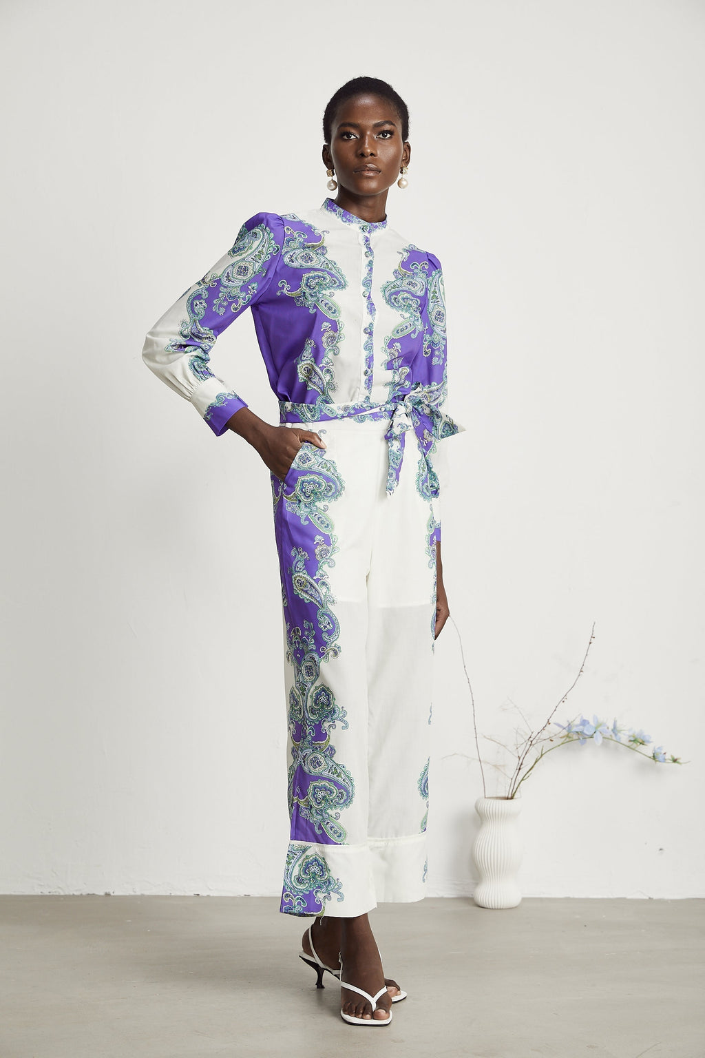 Clothilde gömlek ve pantolon takım