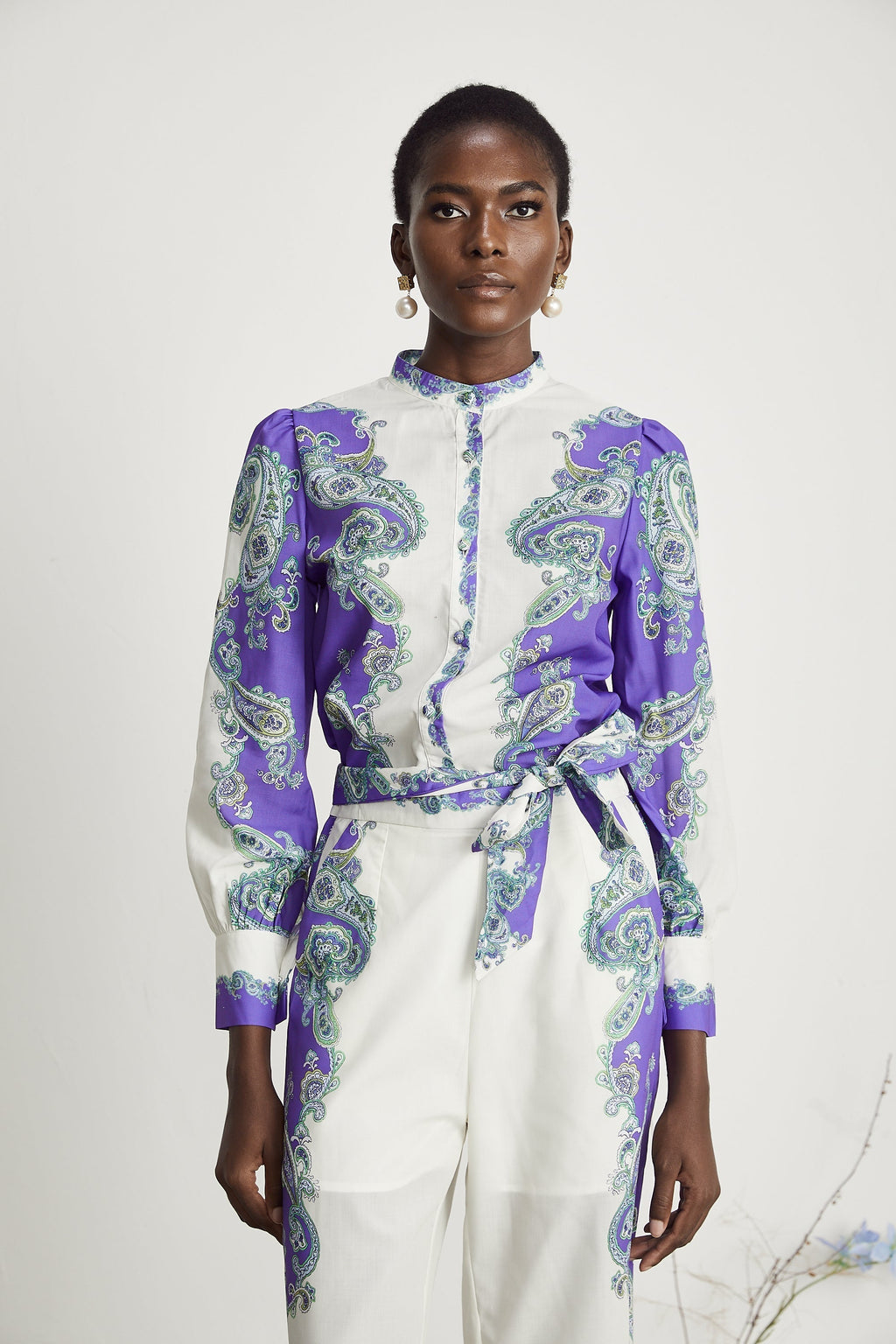 Clothilde gömlek ve pantolon takım