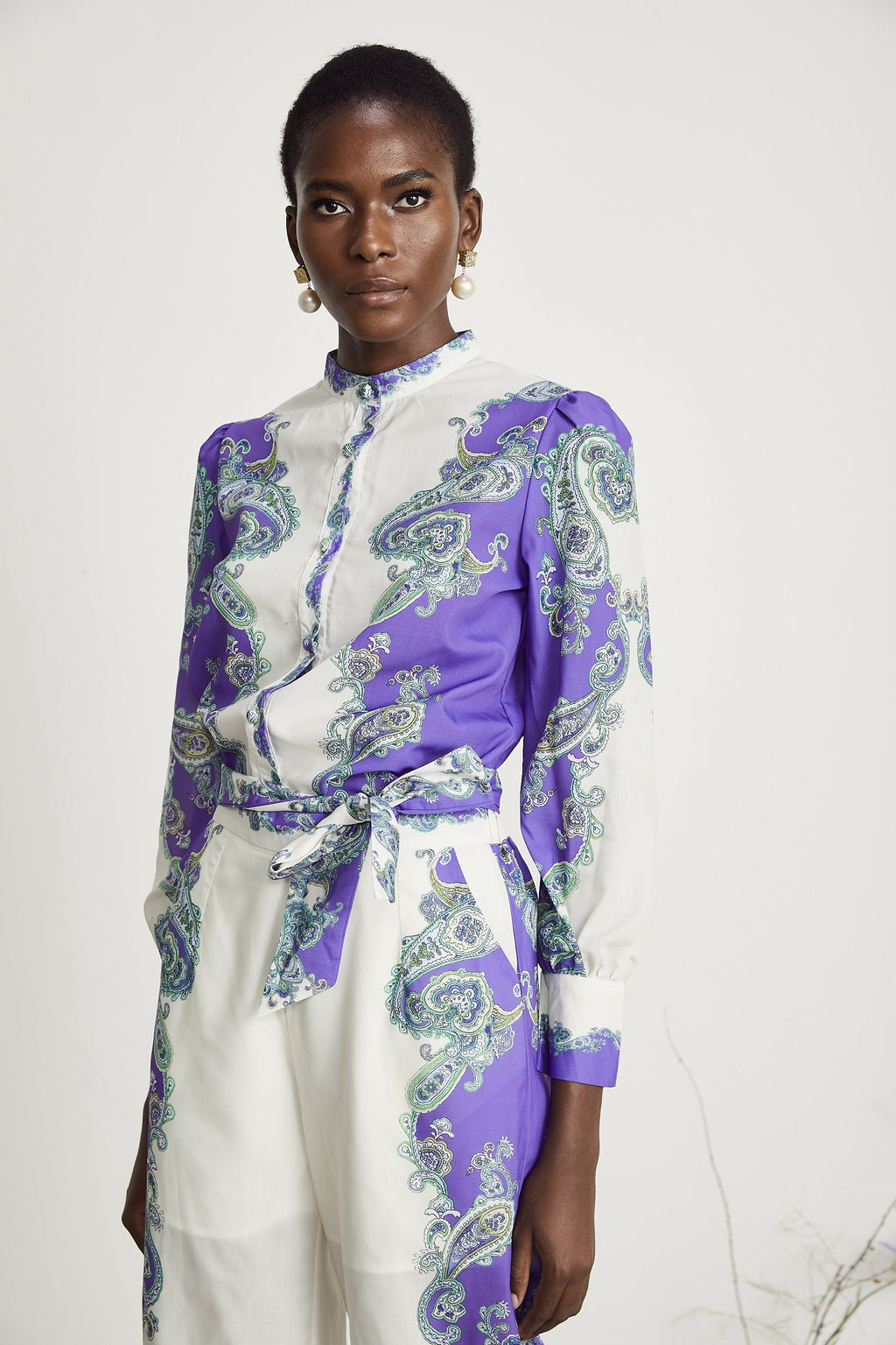 Clothilde gömlek ve pantolon takım