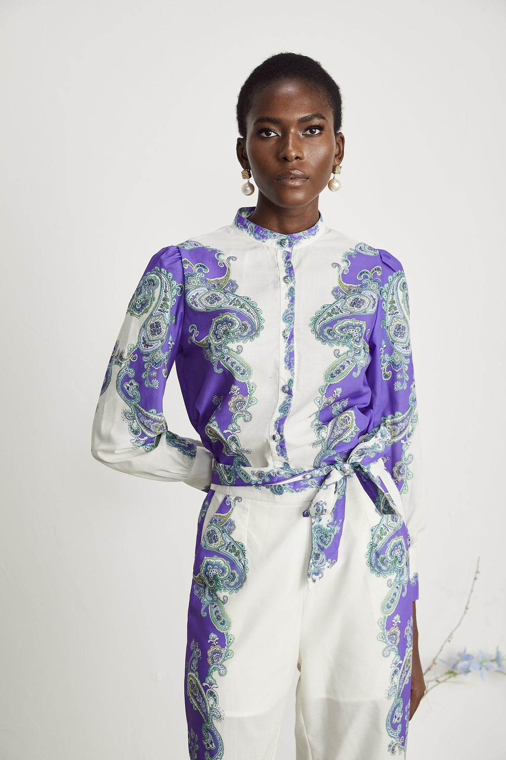 Clothilde gömlek ve pantolon takım